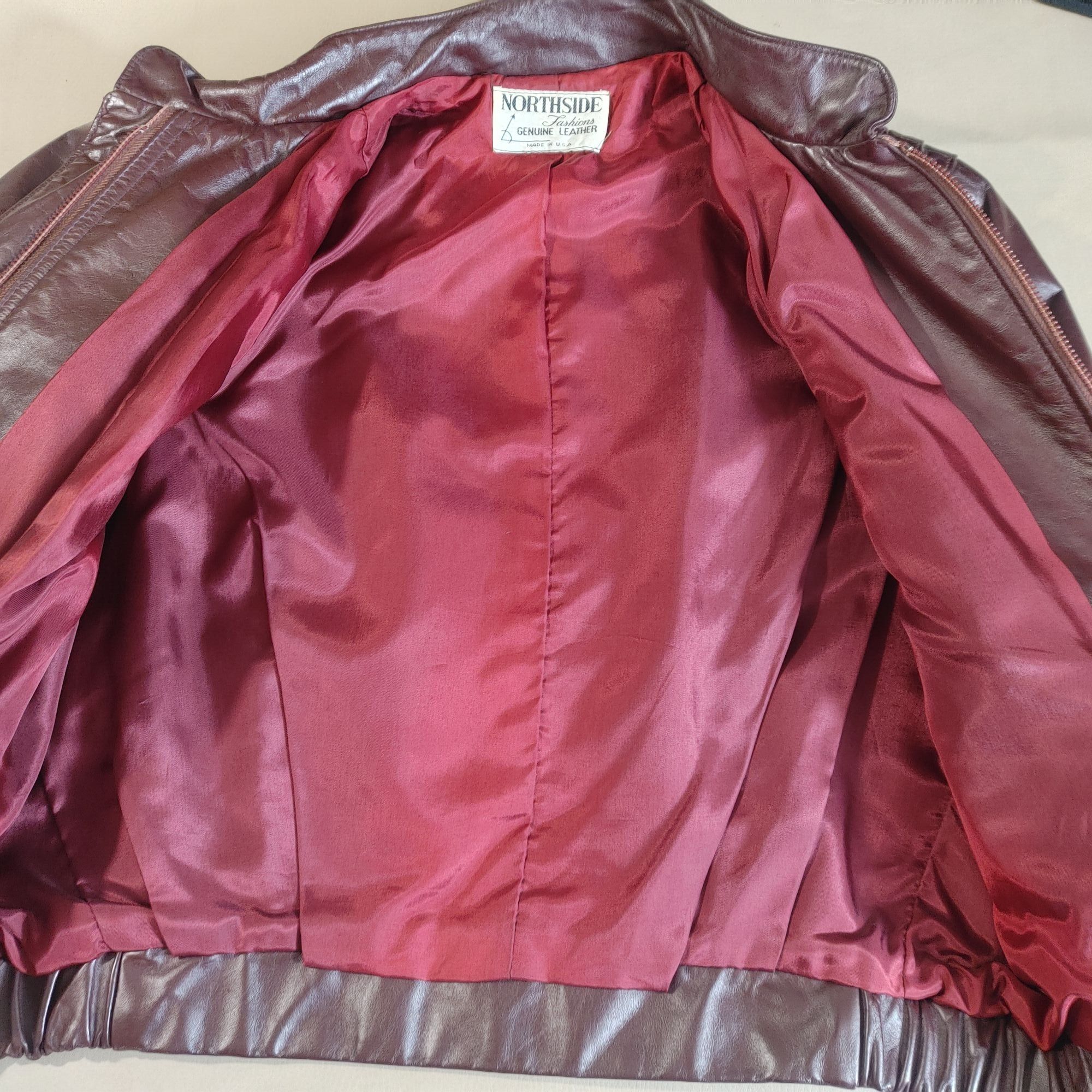 Other Bomber Jacket Northside Fashions Genuine Leather Vintage 19 Size M / US 6-8 / IT 42-44 - 11 Thumbnail