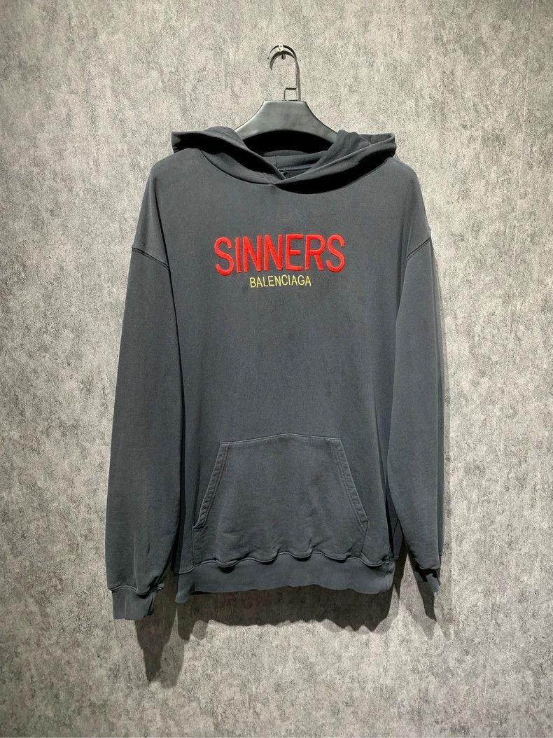 Balenciaga Black Sinner Hoodie 2502-Nextarrow