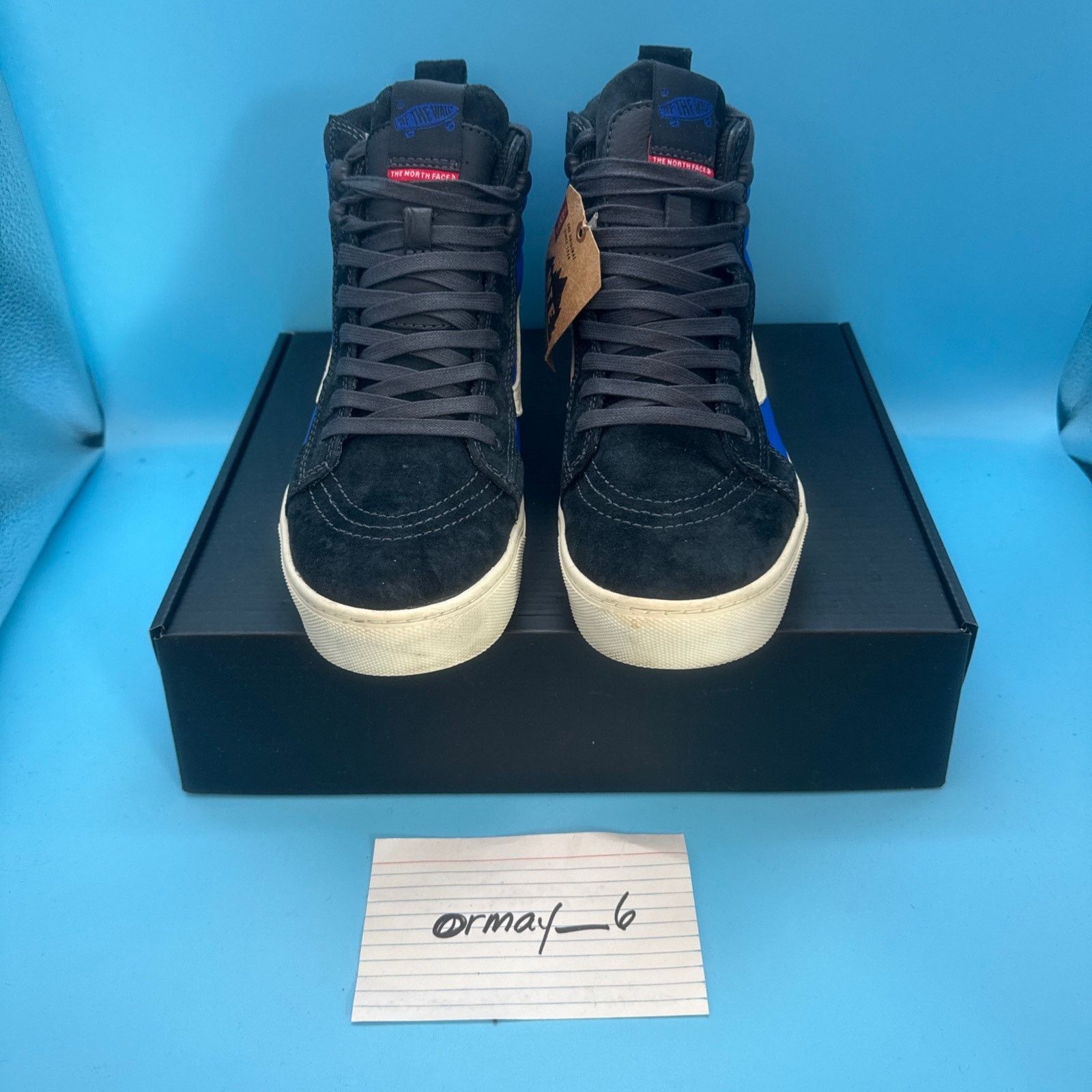 The North Face × Vans Vans Vault x The North Face Sk8-Hi MTE LX Blue Graphite m8 Size US 8 / EU 41 - 4 Thumbnail