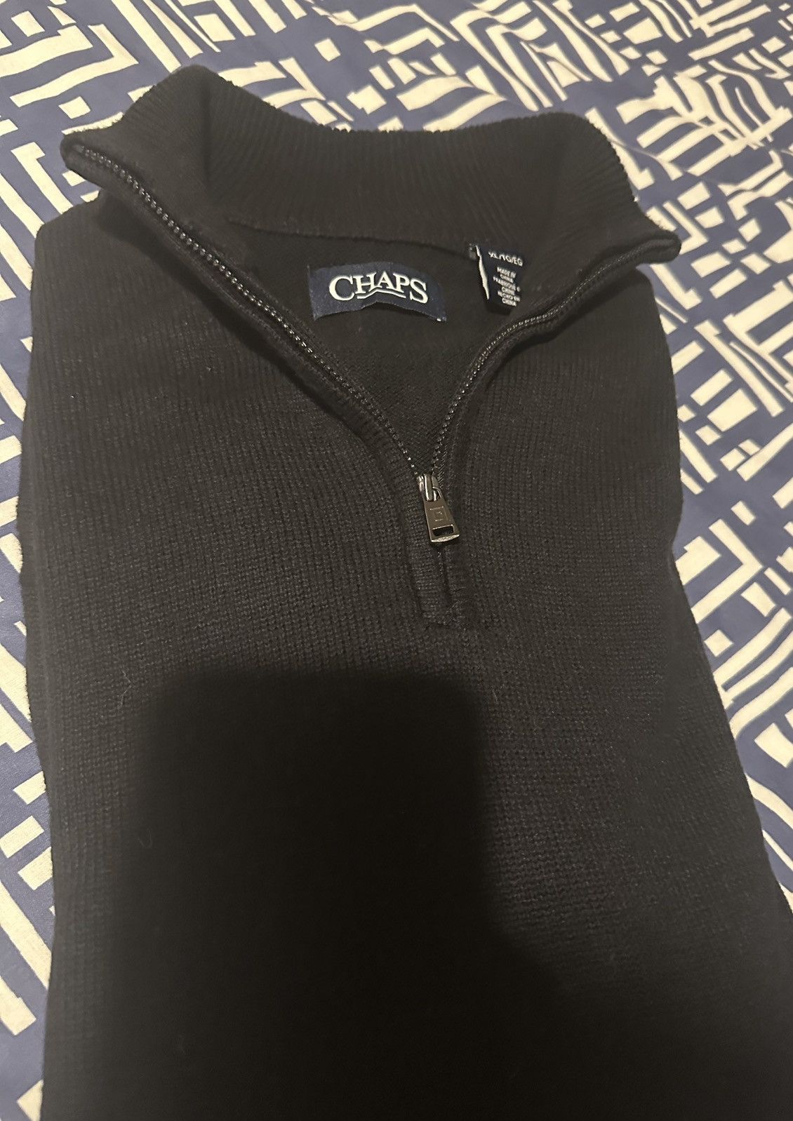 Chaps Ralph Lauren × Vintage VINTAGE CHAPS by RALPH LAUREN - Men's Zip Up Sweater Size US XL / EU 56 / 4 - 4 Thumbnail
