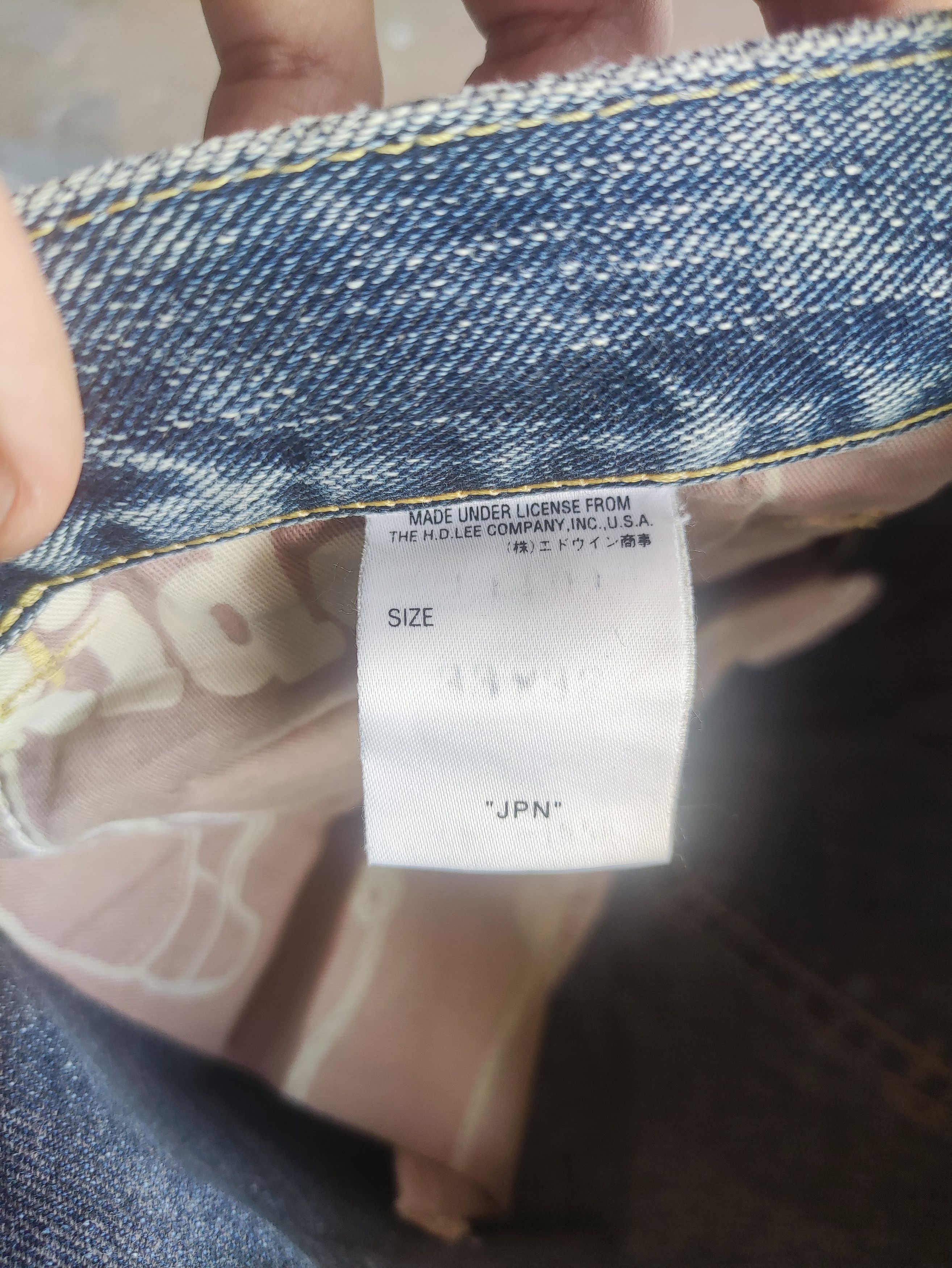 Jean × Lee × Vintage Vintage Lee Japan Denim Distressed Faded Pants Jeans W34 Size US 34 / EU 50 - 7 Thumbnail