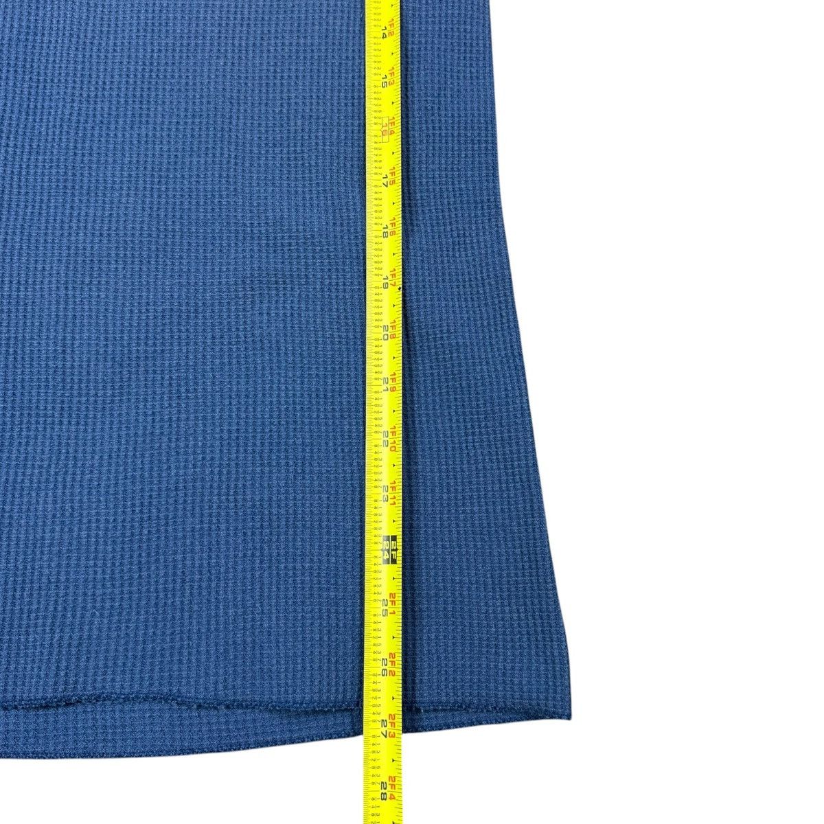 Vintage Vintage 70s 80s Handtex Blue Waffle Knit Long Sleeve Shirt L Size US L / EU 52-54 / 3 - 6 Thumbnail