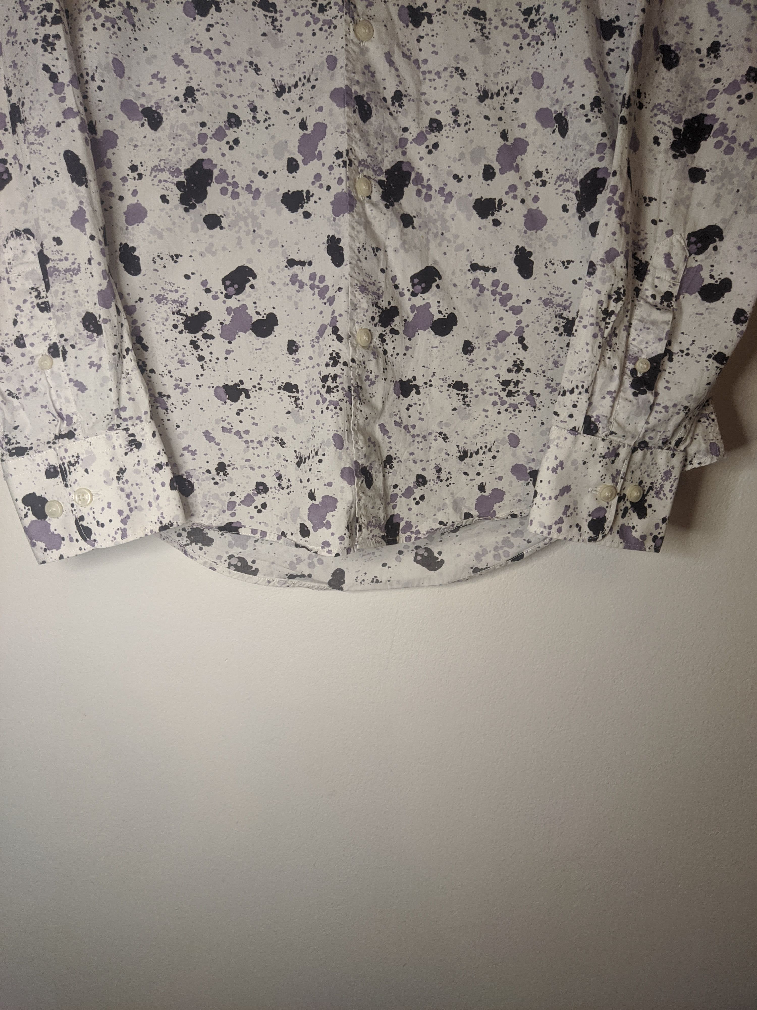 Tiger of Sweden Tiger of Sweden Farrell 4 Slim Fit Printed Shirt White Size US M / EU 48-50 / 2 - 5 Thumbnail
