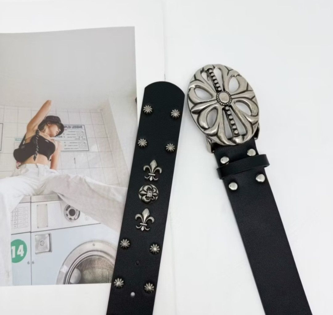 Japanese Brand 💥Y2K metal punk retro Black colour belt Size ONE SIZE - 2 Thumbnail