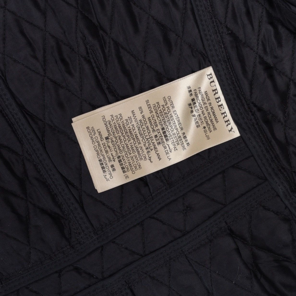 Burberry Burberry Brit Quilted Jacket With Wool Sleeve Navy Size S / US 4 / IT 40 - 21 Thumbnail