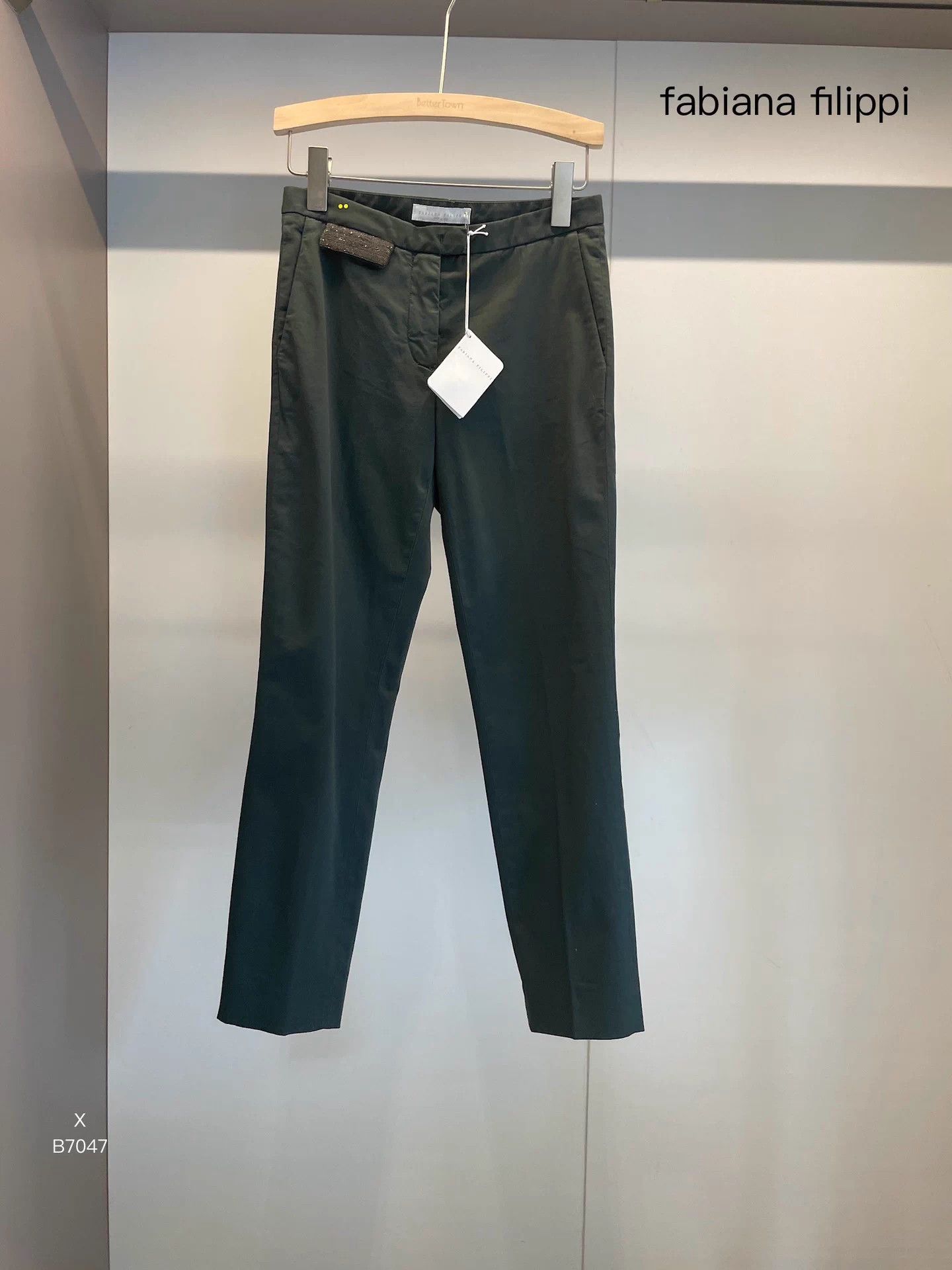 Niche Niche Brand Dark Green Cotton Pants 36B Size 26" / US 2 / IT 38 - 1 Thumbnail