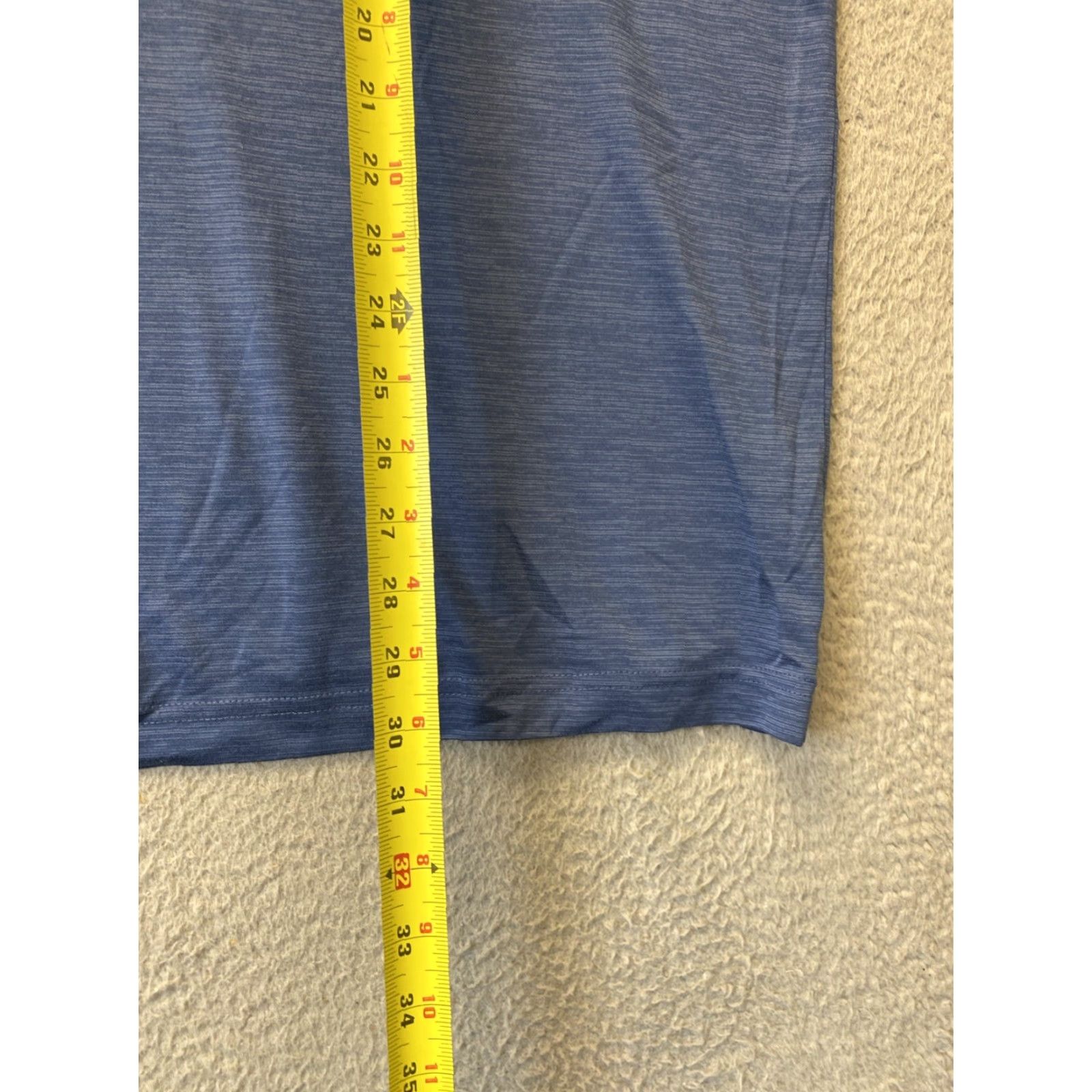 Athletic Works Athletic Works DriWorks Knit Shirt 3 XL Blue Short Sleeve Crew Neck Men T-Shirt Size US XXL / EU 58 / 5 - 4 Thumbnail
