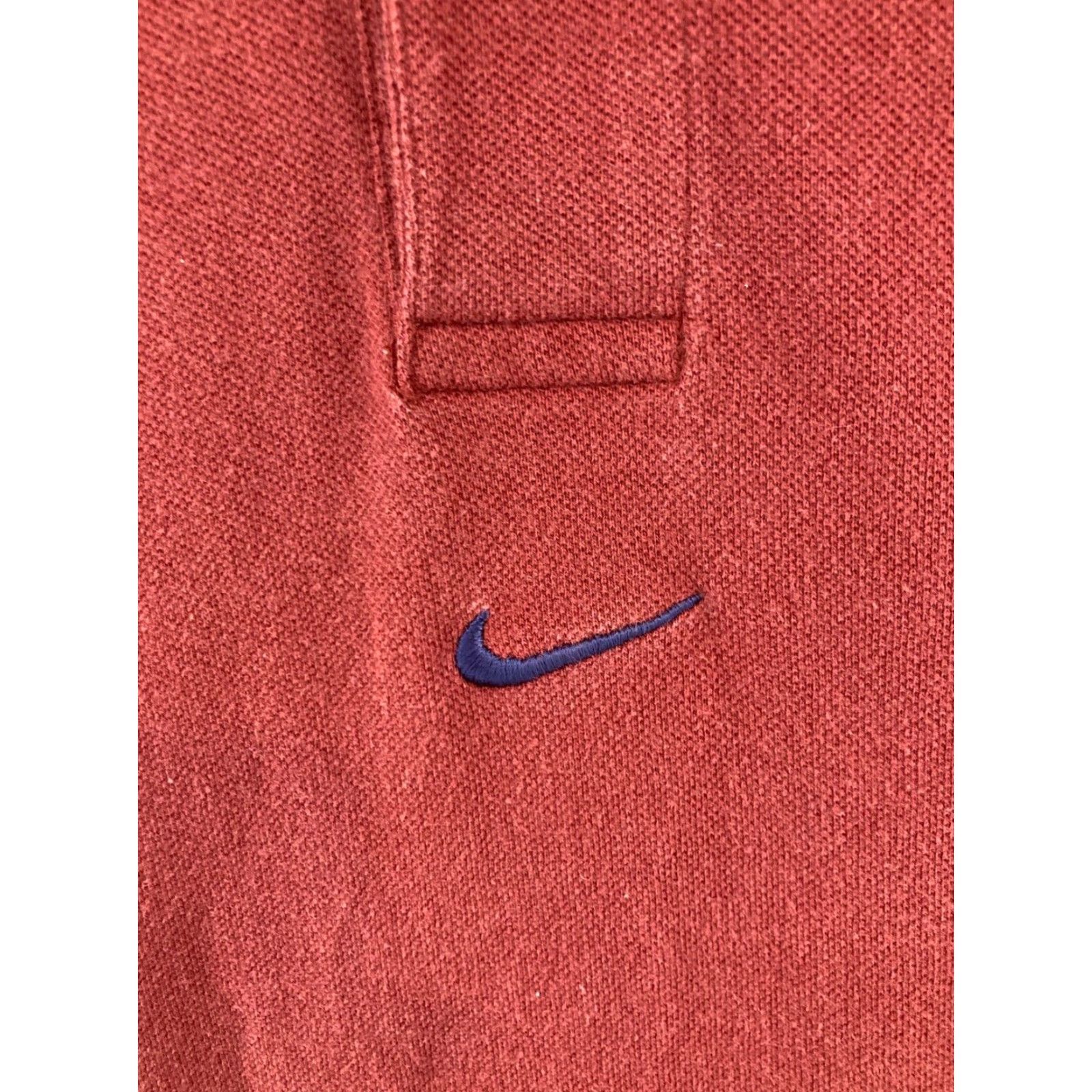 Nike VINTAGE Nike Polo Shirt XL Red 90s Mens Polo Shirt Red Nike Relaxed Size US XL / EU 56 / 4 - 5 Thumbnail