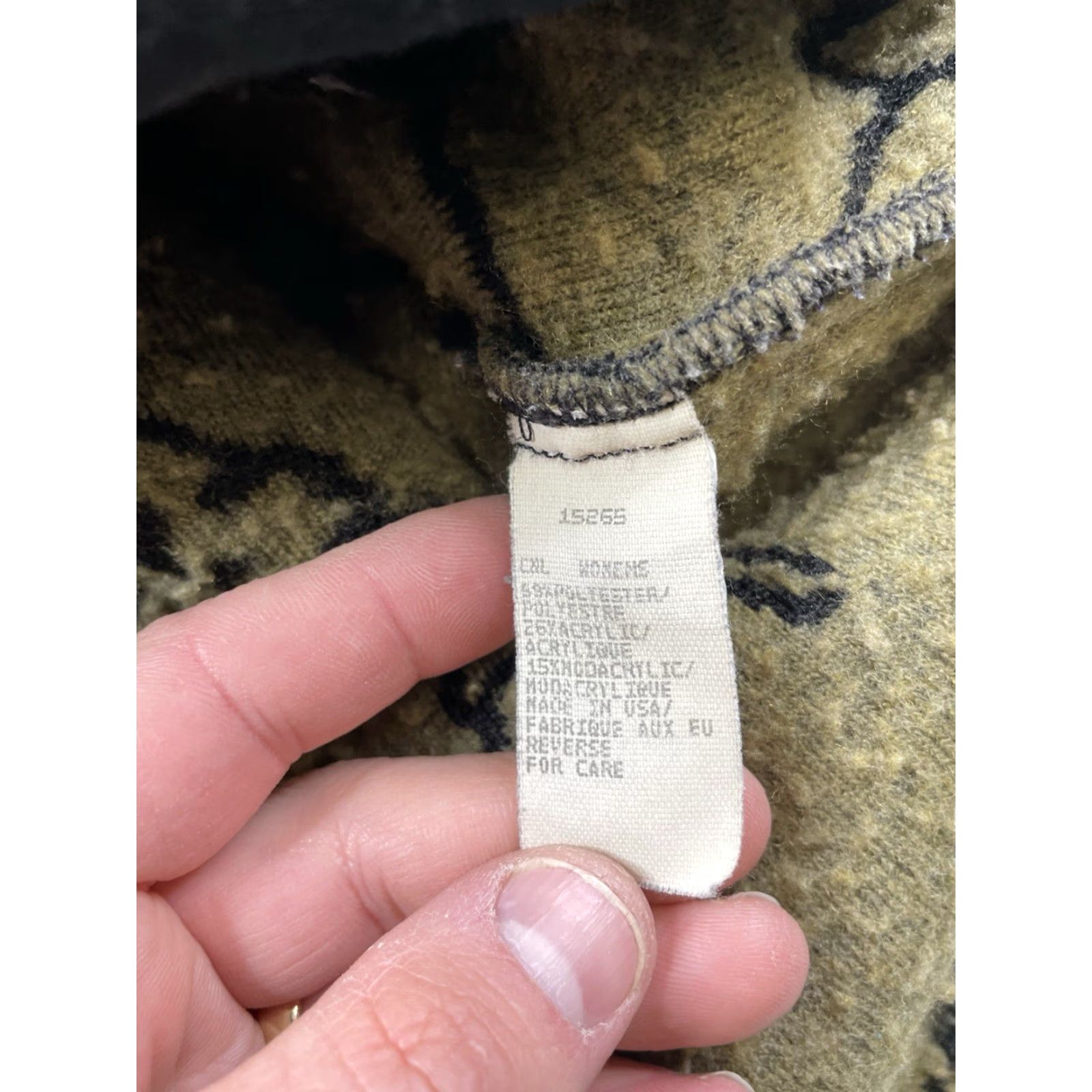 Vintage Woolrich Woolrich 1/4 Zip Pullover Fleece Sherpa Pile Women’s XL Beige Mock Neck Long Sleeve Pockets USA Cottage Core Outdoor Wildlife Classic Sweater Size XL / US 12-14 / IT 48-50 - 5 Thumbnail