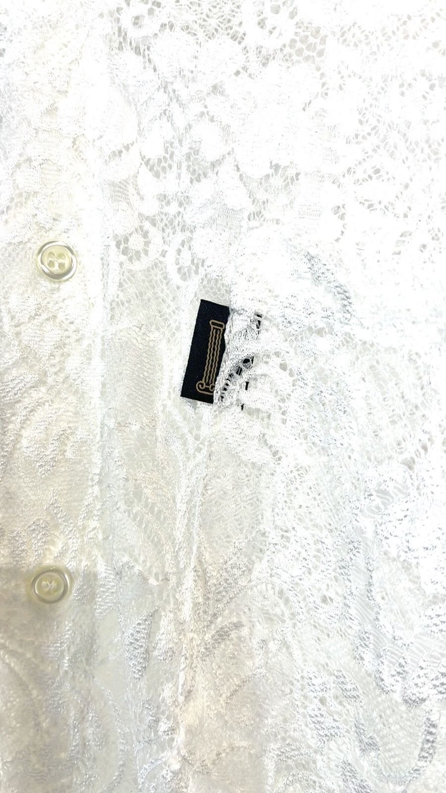 Aries Aries PF/23 White Lace Hawaiian Shirt Size US M / EU 48-50 / 2 - 5 Thumbnail