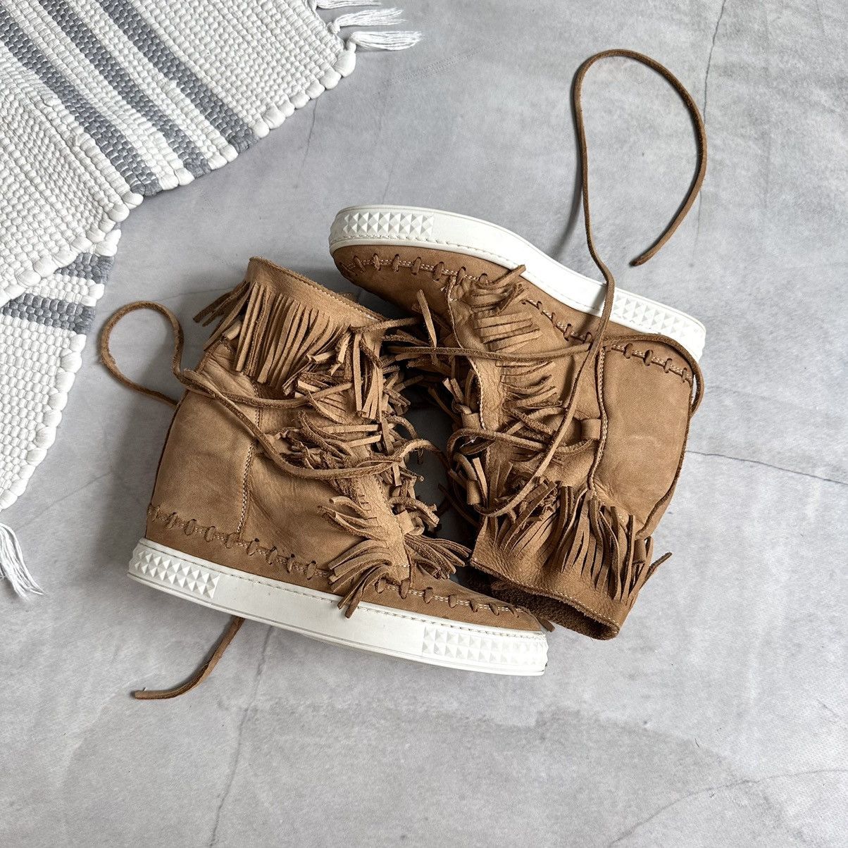 Isabel Marant Fringe Isabel Marant Vibe Bobby Bekett Wedge Sneakers Shoes Size US 8 / IT 38 - 6 Thumbnail