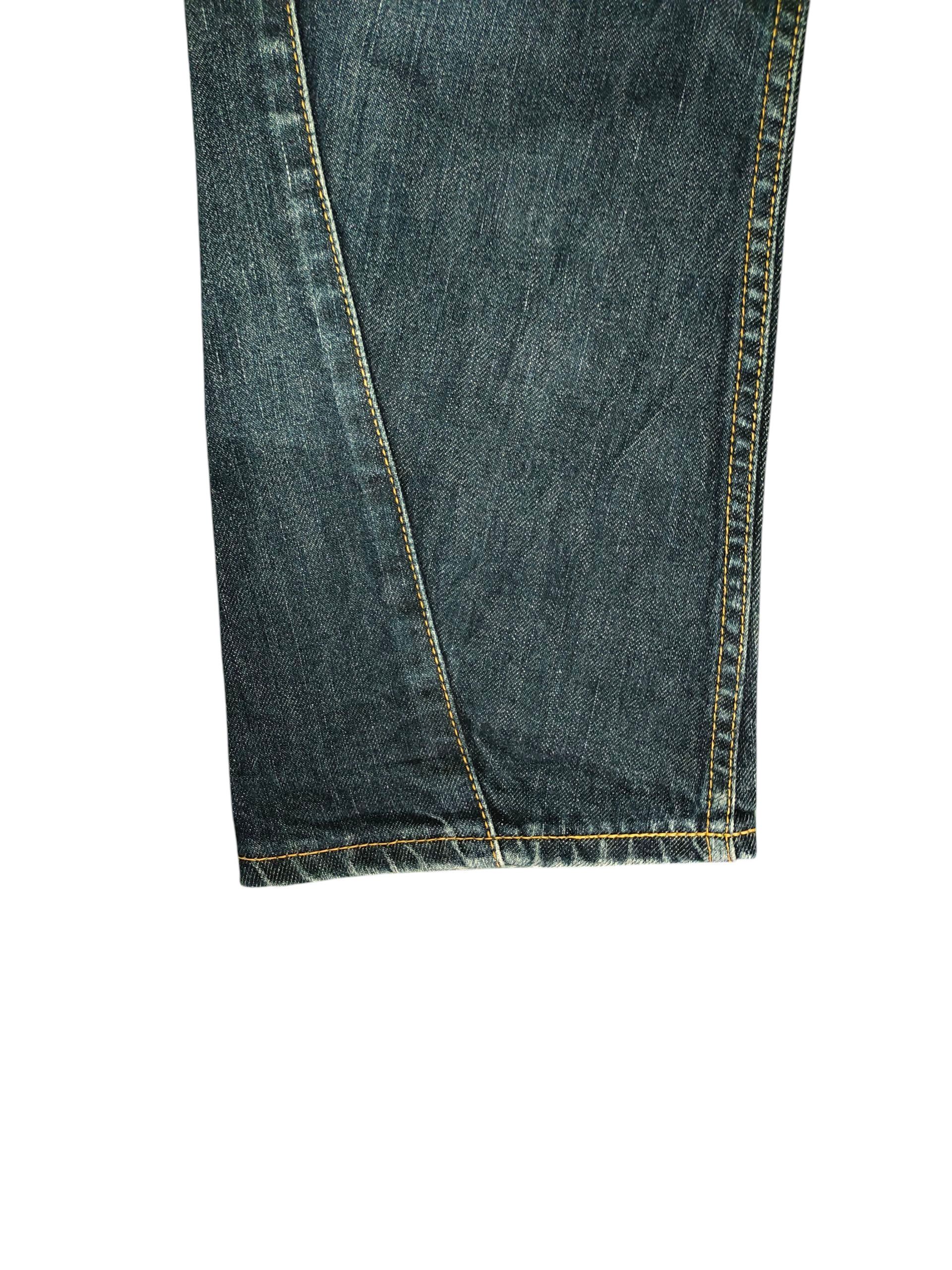 Beams Plus Beams Japan Asymmetrical Clawmark Faded Denim Jeans Size US 32 / EU 48 - 6 Thumbnail