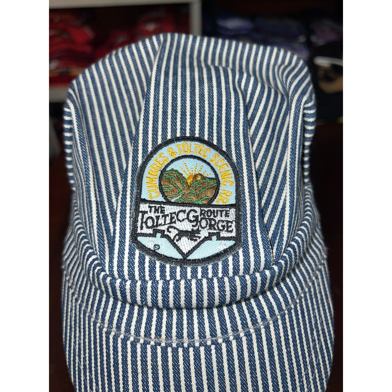 Vintage Vintage Railroad Hat Cumbres & Toltec Royal Gorge Blue Cap Size ONE SIZE - 2 Thumbnail