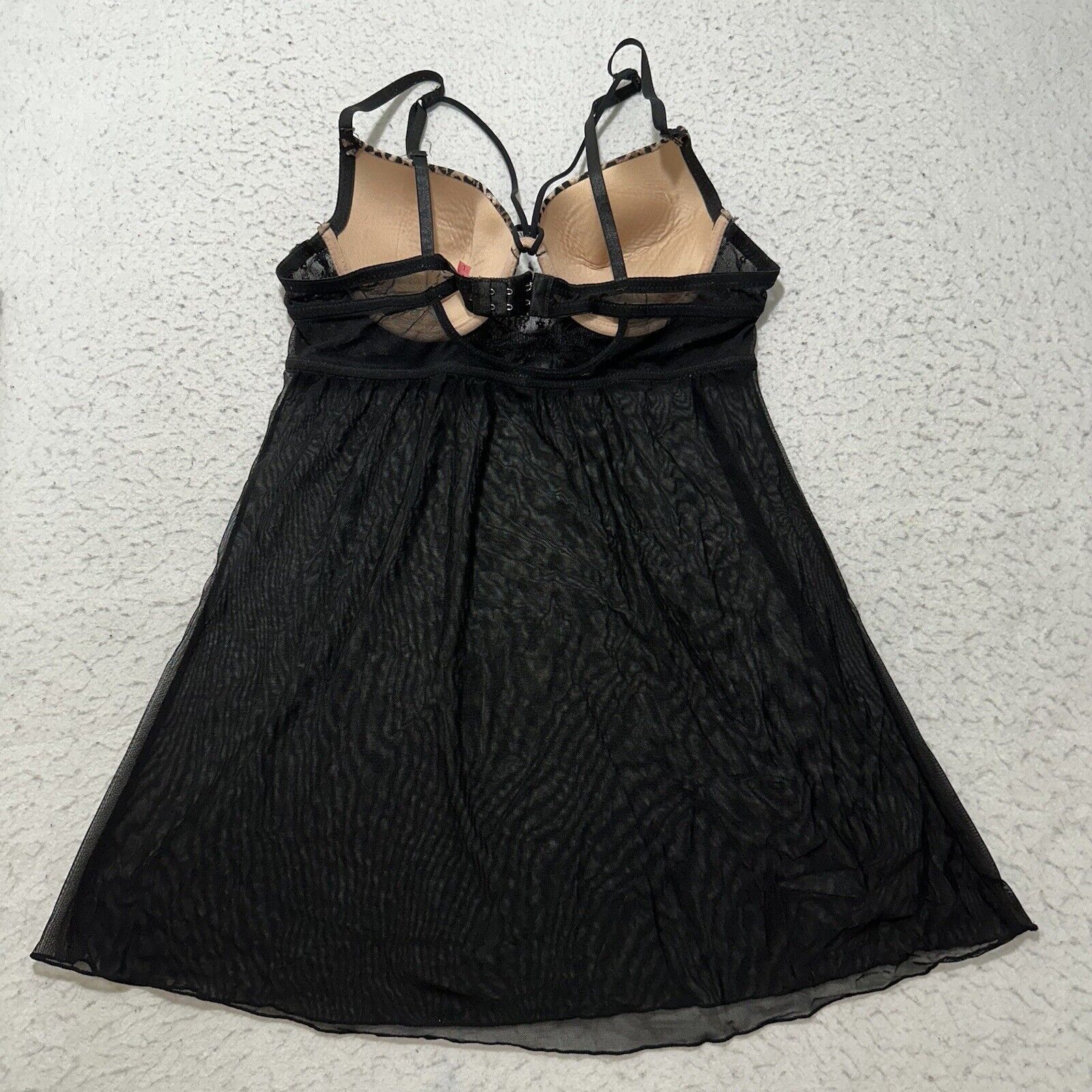 Other Tarea Rue21 Large Babydoll Lingerie One Piece Leopard Bra Size ONE SIZE - 8 Thumbnail