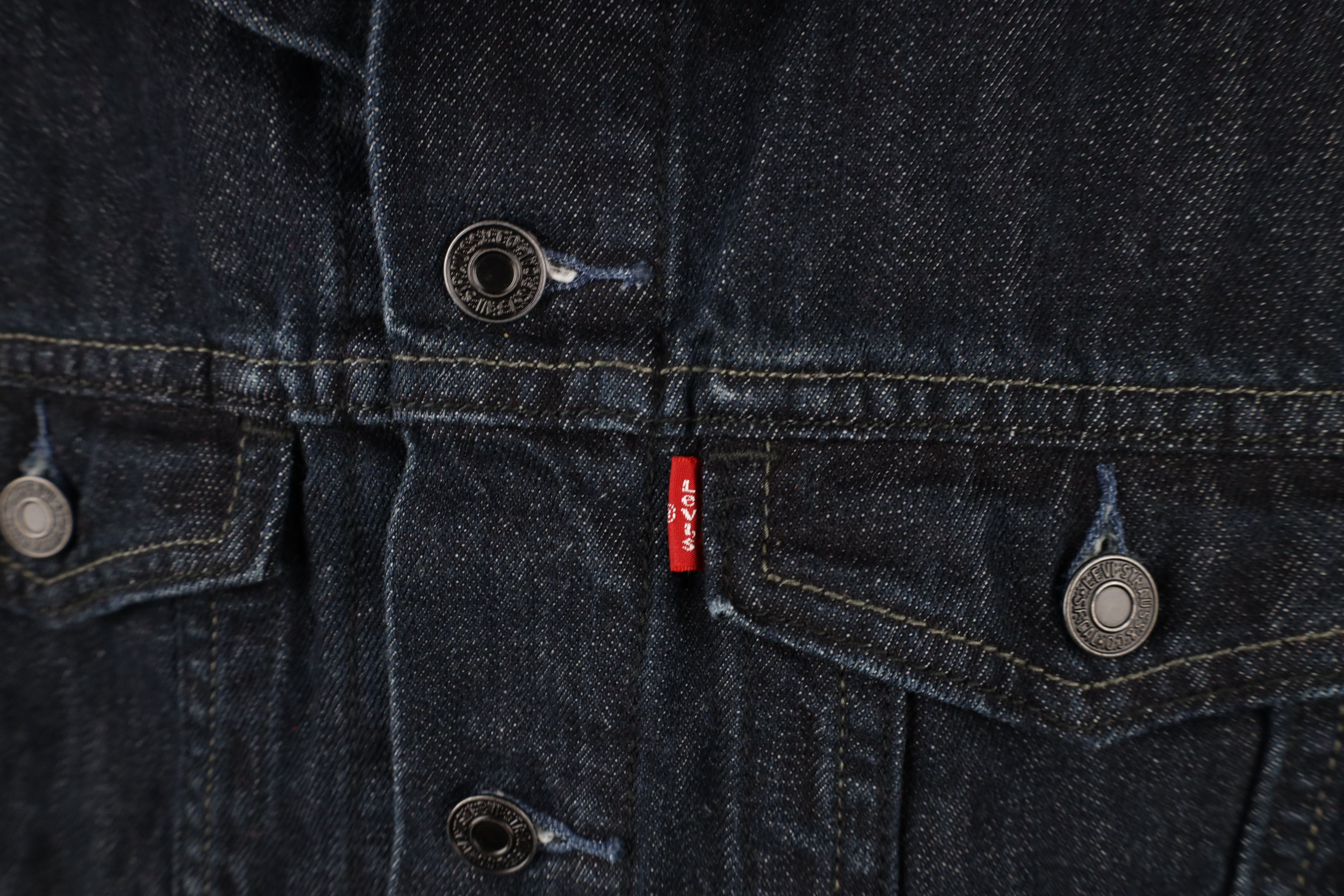 Levi's × Vintage Vintage Y2K Levis Denim Jean Trucker Jacket Indigo Cotton Size L / US 10 / IT 46 - 4 Thumbnail