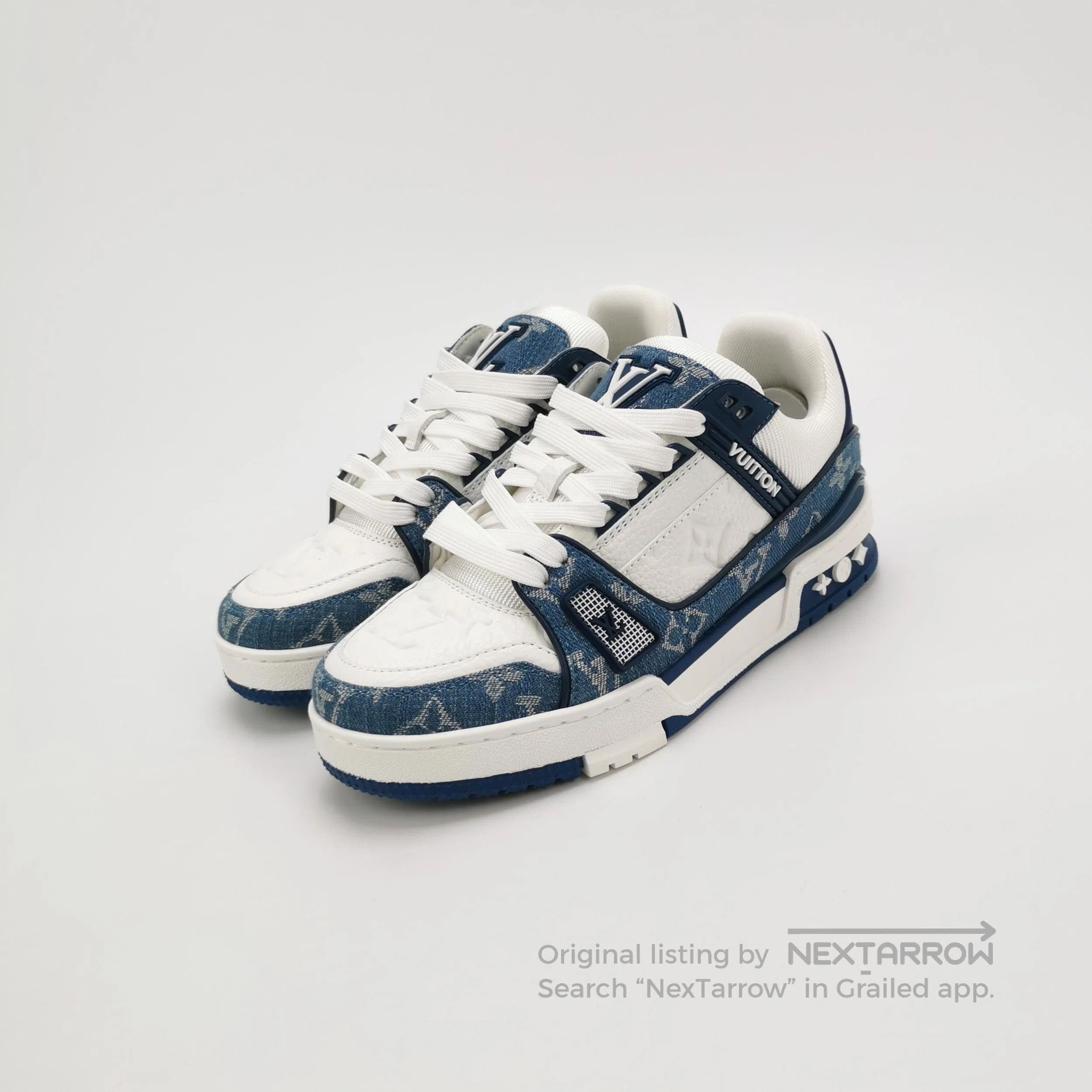 Louis Vuitton louis vuitton denim trainer . Size US 5.5 / EU 38 - 1 Thumbnail
