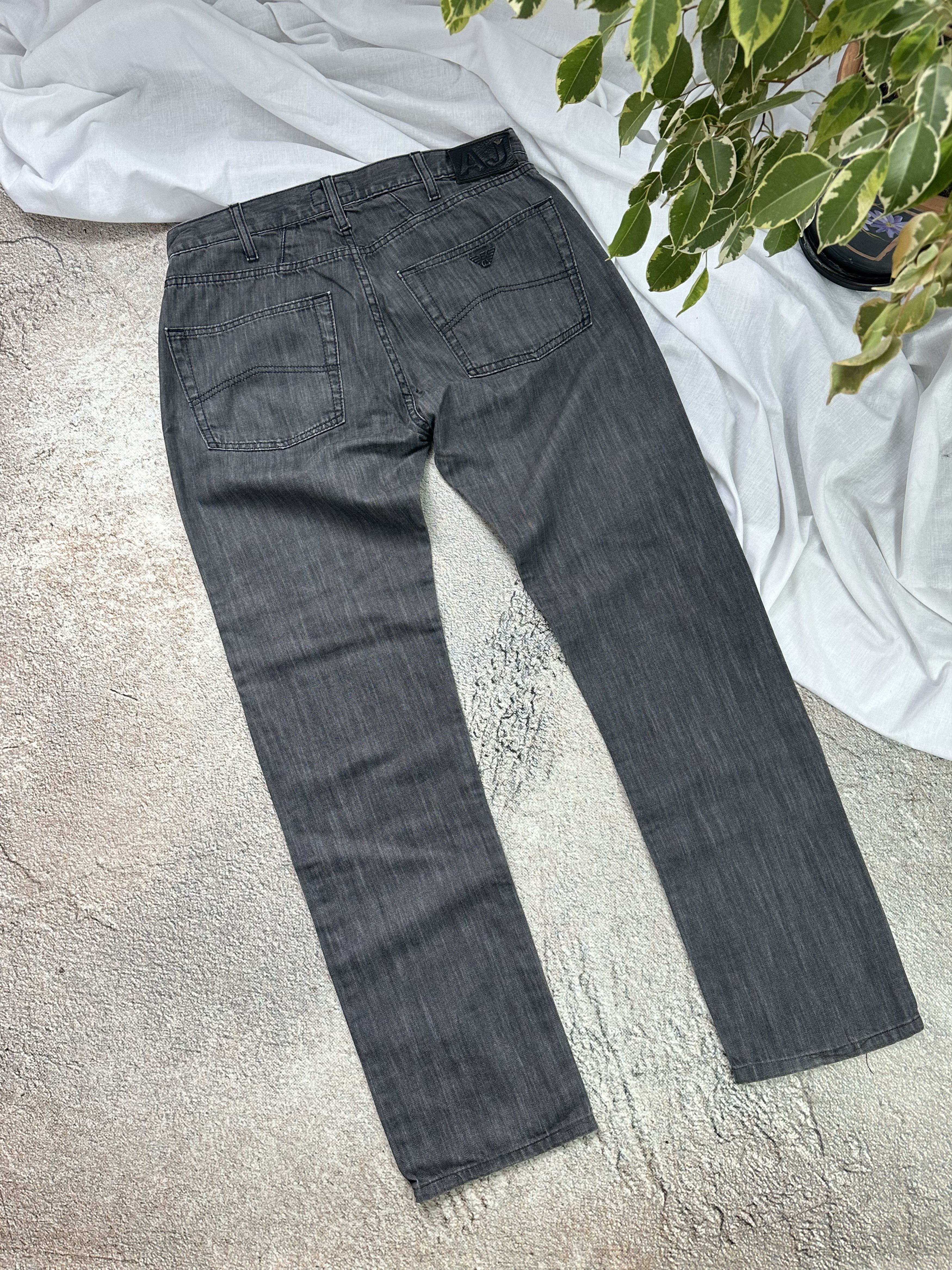 Armani × Giorgio Armani Armani jeans denim pants black gray Size US 33 - 2 Thumbnail