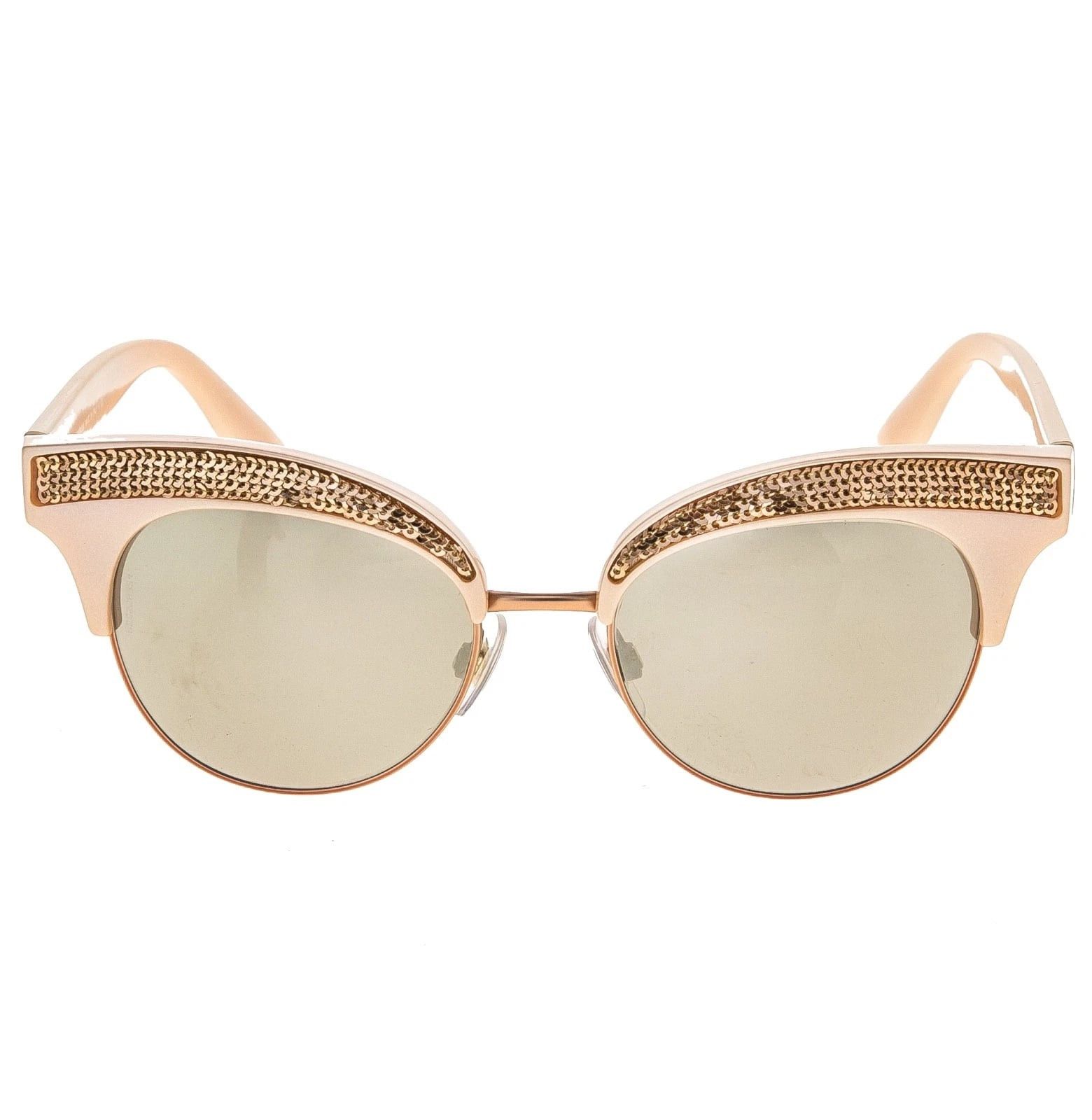 Dolce & Gabbana DOLCE & GABBANA DG6109 6109 Sequin Nude Mirrored Sunglasses Size ONE SIZE - 10 Thumbnail