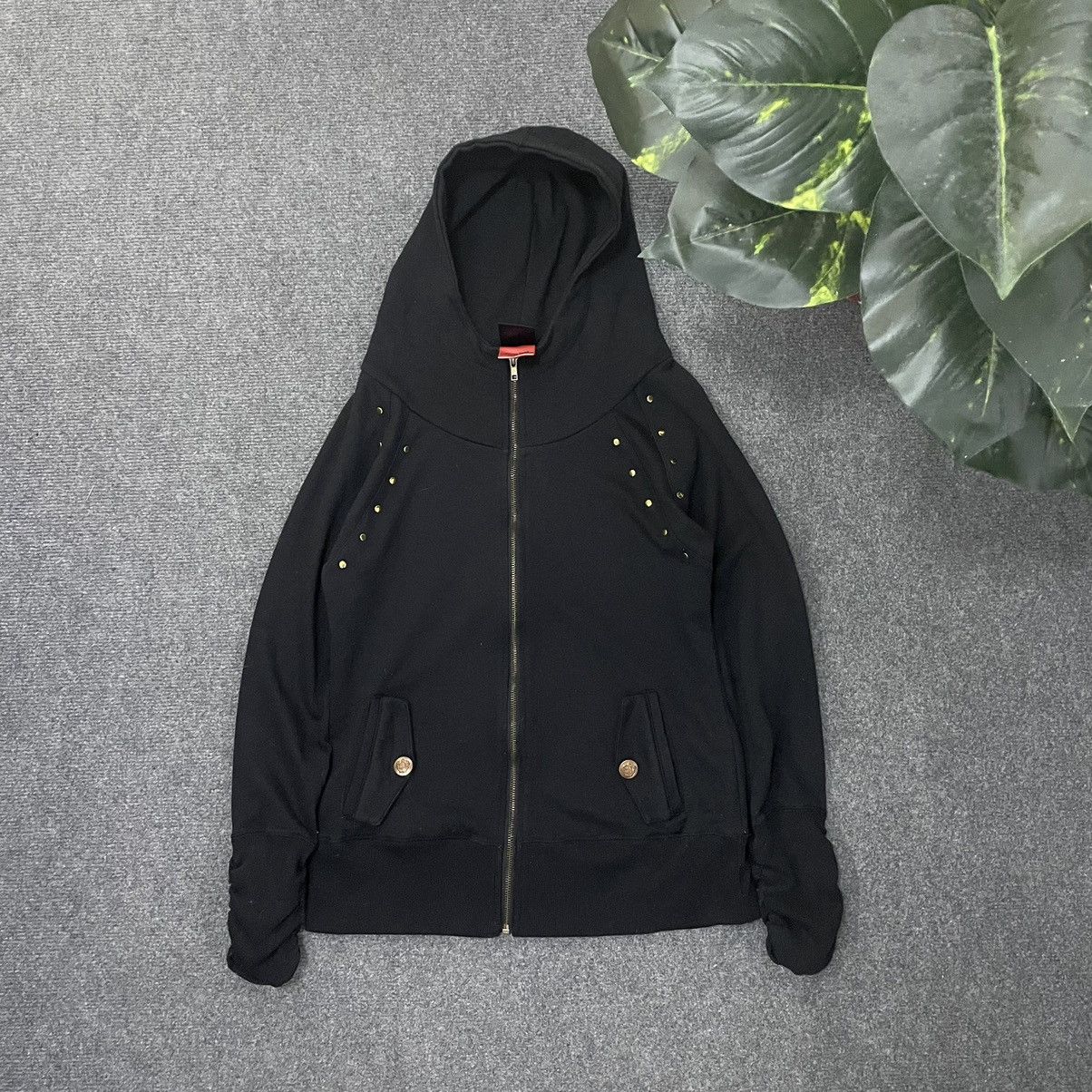 Ed Hardy × If Six Was Nine × Seditionaries Dig Deep Black Label Skulls Studded Punk Gothic Hoodie Size US S / EU 44-46 / 1 - 6 Thumbnail