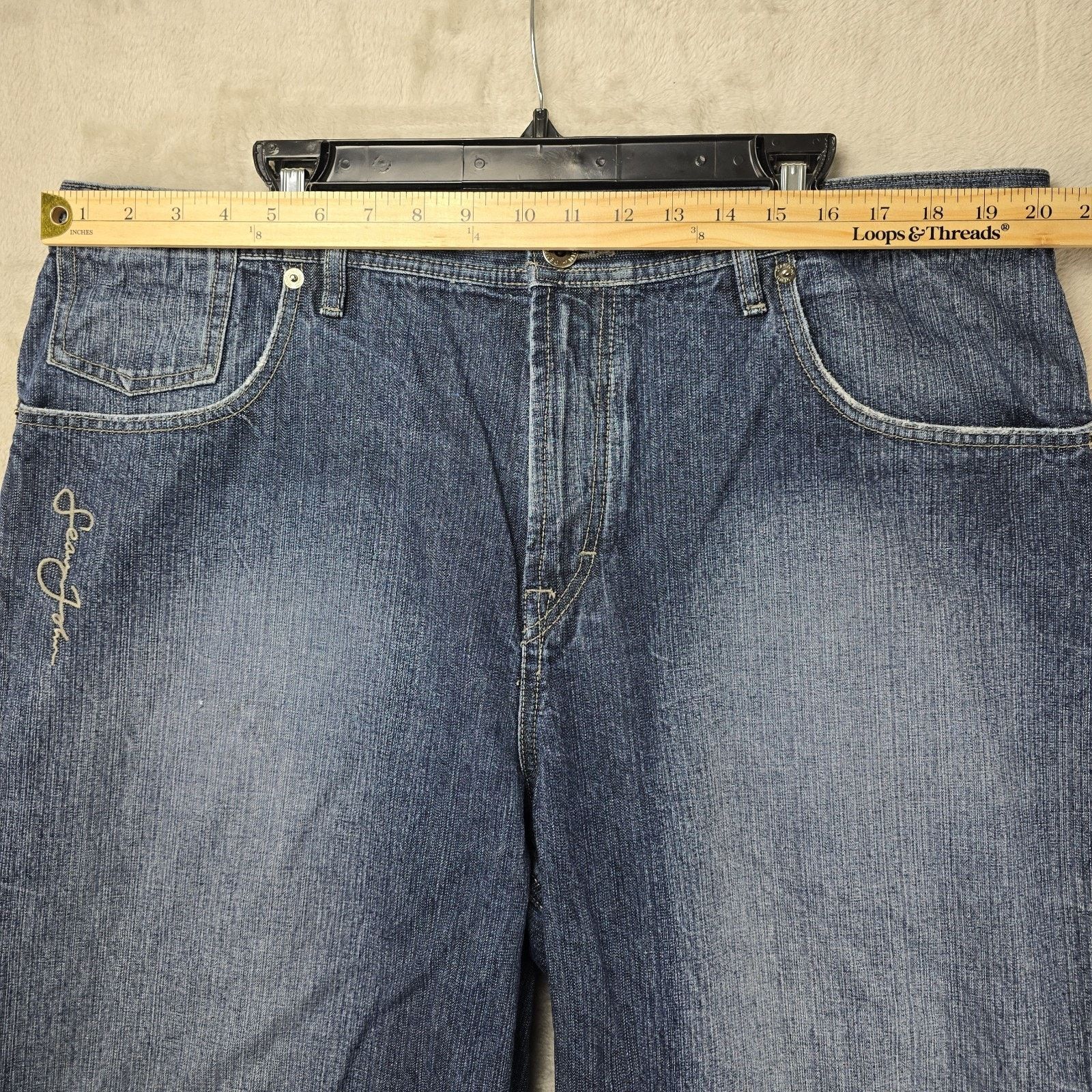 Sean John Vintage Y2k Sean John Baggy Jeans Men 40x30 Faded Skater Size US 40 / EU 56 - 10 Thumbnail