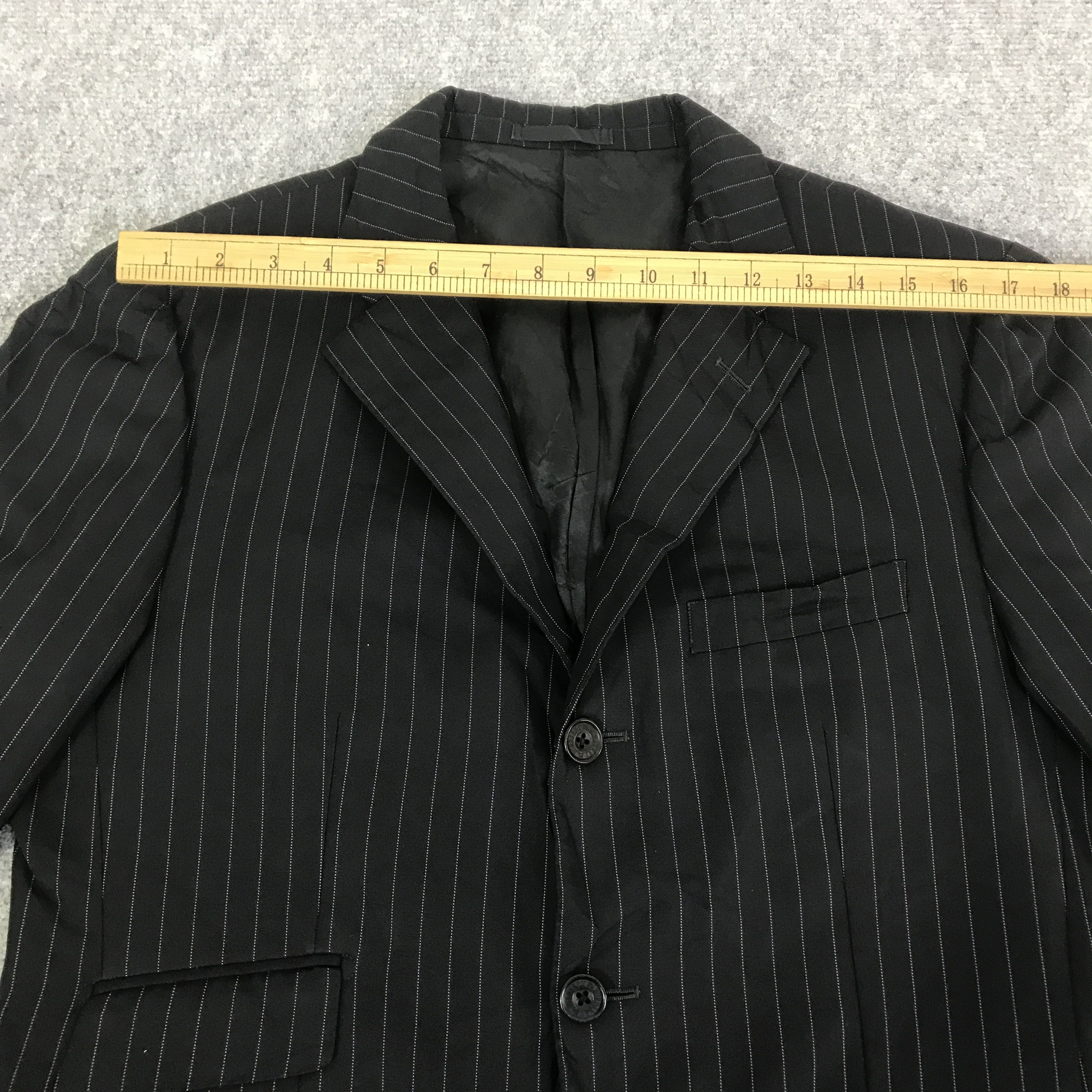 Burberry BURBERRY STRIPED BLACK LABEL BLAZER COAT JACKET K126B10 Size US L / EU 52-54 / 3 - 5 Thumbnail