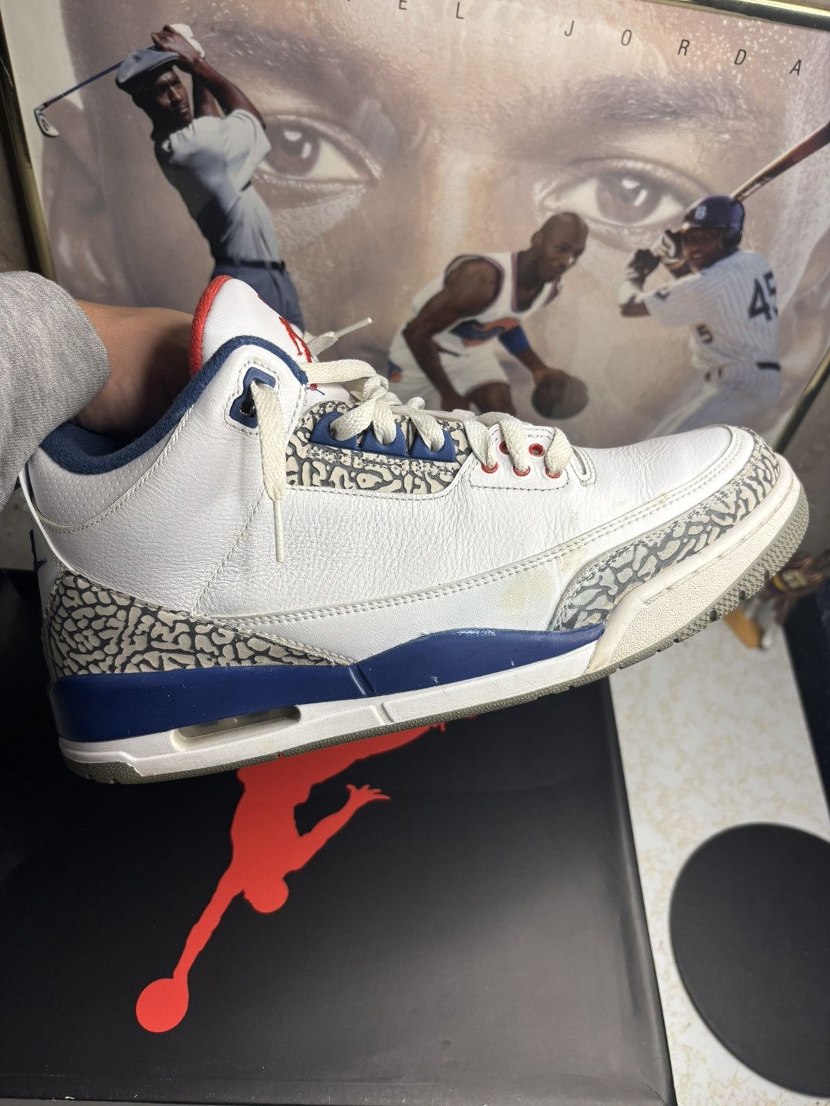 Jordan Brand Jordan Retro 3 ‘true blue’ Size US 11.5 / EU 44-45 - 1 Thumbnail