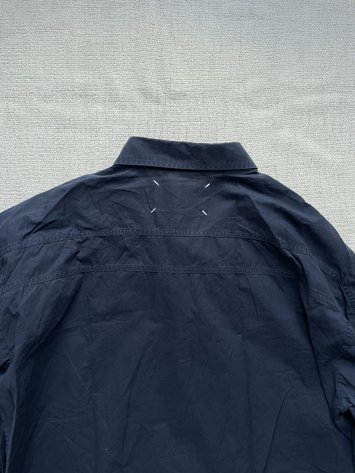 Maison Margiela Martin Margiela Vintage Navy Blue Cotton Shirt 50 Size Size US M / EU 48-50 / 2 - 3 Thumbnail