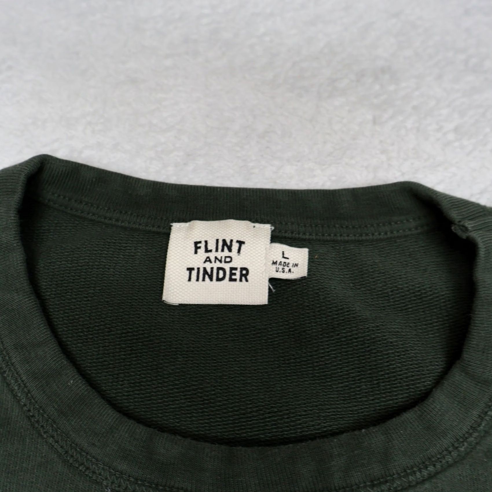 Flint And Tinder Flint and Tinder Sweatshirt Mens L Green Crewneck Pullover USA Made Size US L / EU 52-54 / 3 - 3 Thumbnail