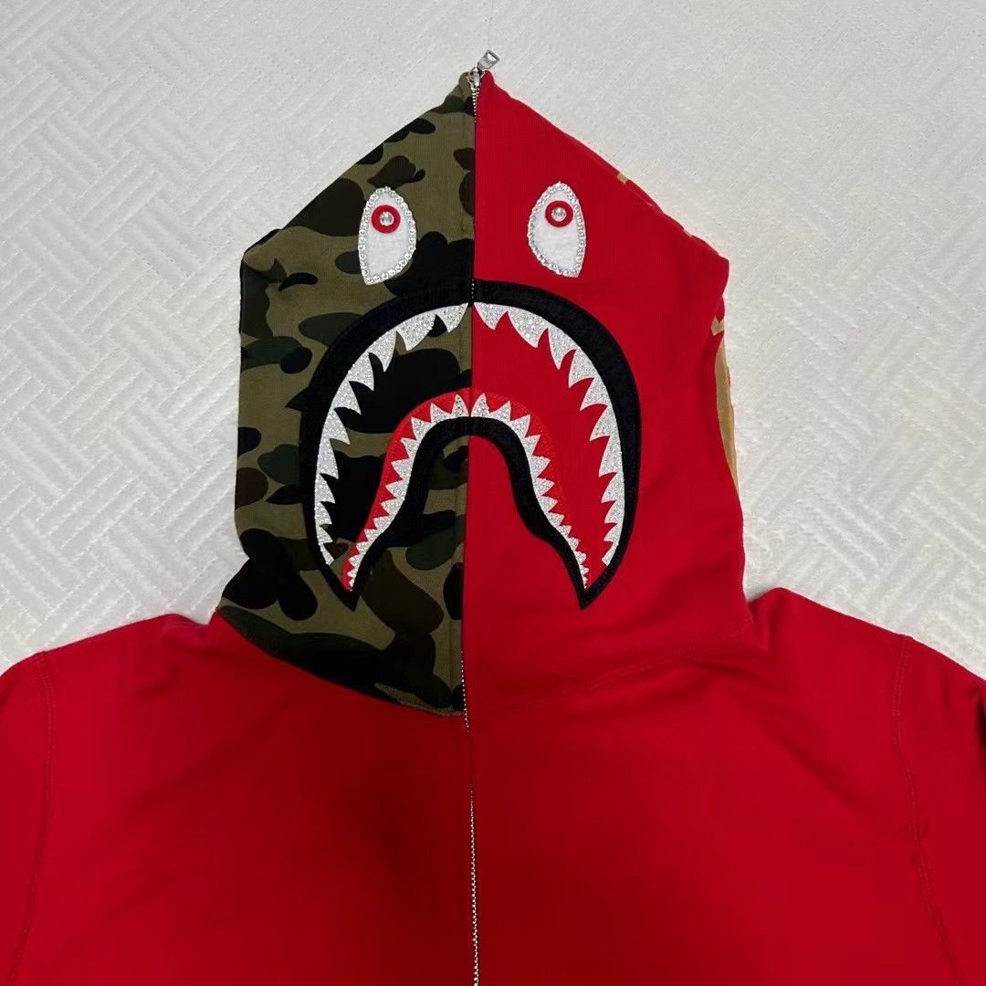 Bape LIMITED SHARK FULL ZIP HOODIE Size US XL / EU 56 / 4 - 2 Thumbnail