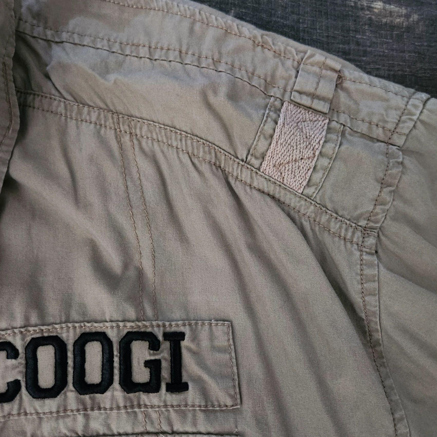 Coogi VINTAGE COOGI Shirt 4XL Button Up Military Tan Pockets Utility Street Rare Mens Size US XXL / EU 58 / 5 - 5 Thumbnail