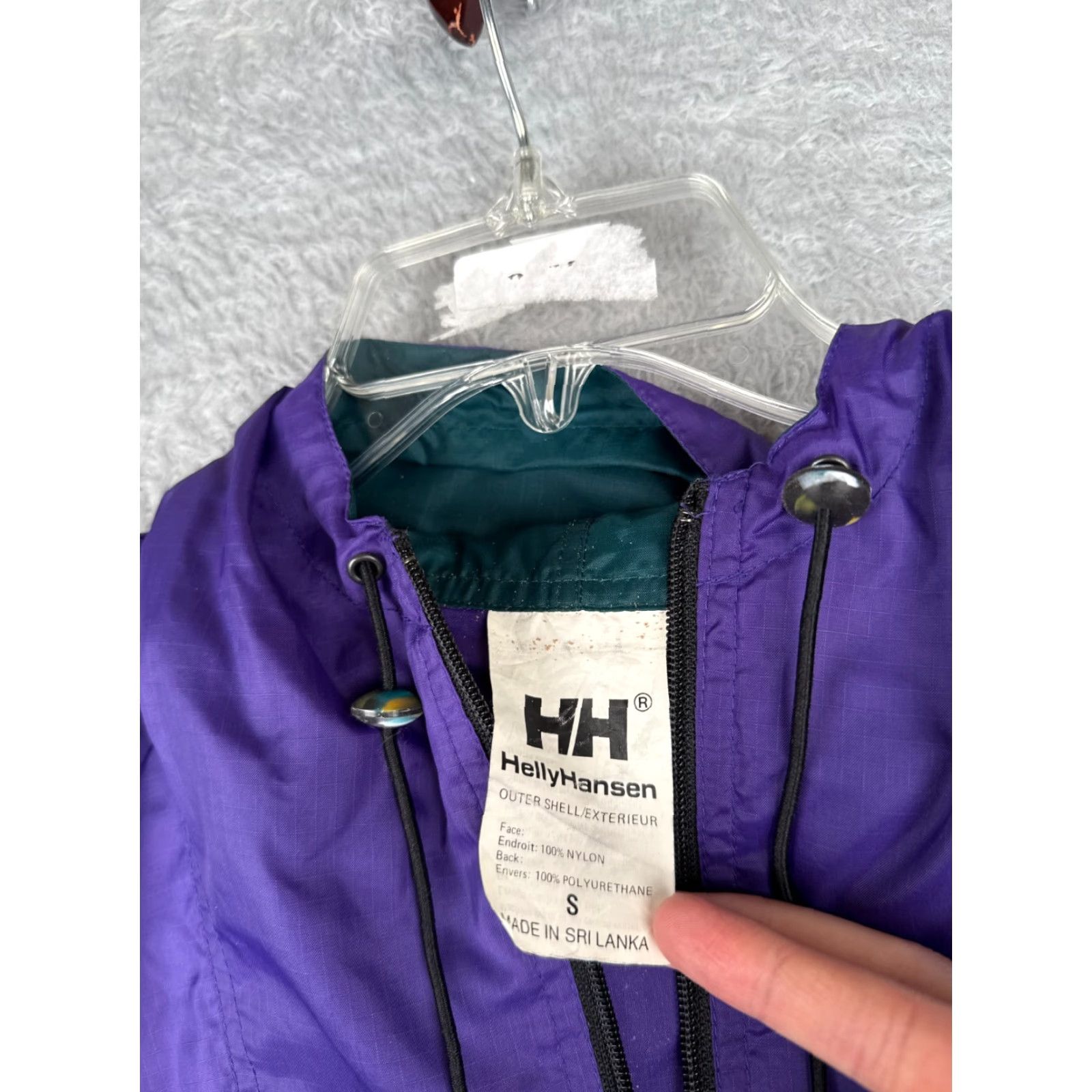 Helly Hansen Helly Hansen Sweater Adult Small Purple Pullover Windbreaker 1/4 Zip Nylon Shell Hood Mens Size US S / EU 44-46 / 1 - 7 Thumbnail