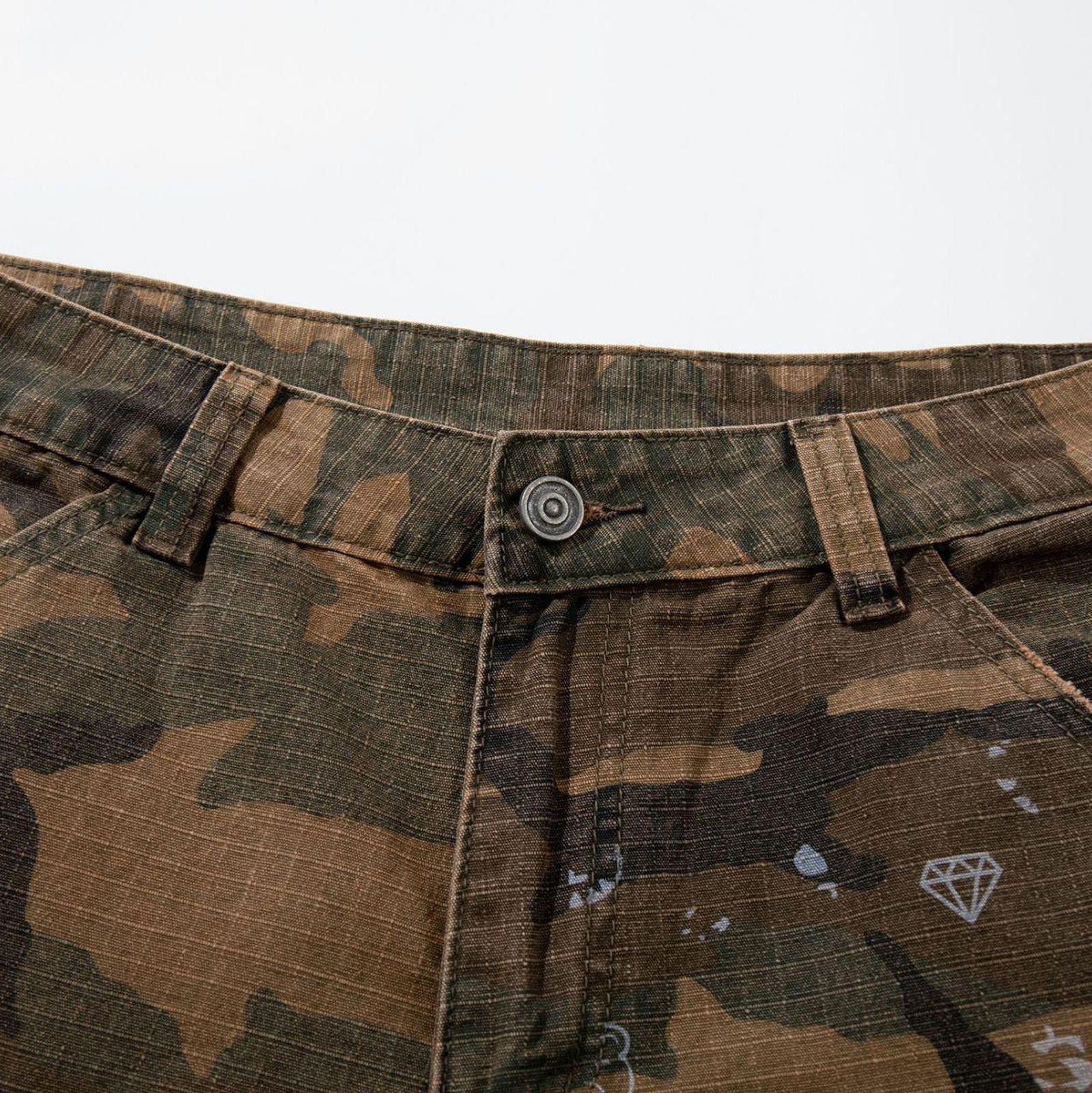 Other Camo Cargo Casual Pants Utility Wide-Leg Trousers Size US 32 / EU 48 - 2 Thumbnail
