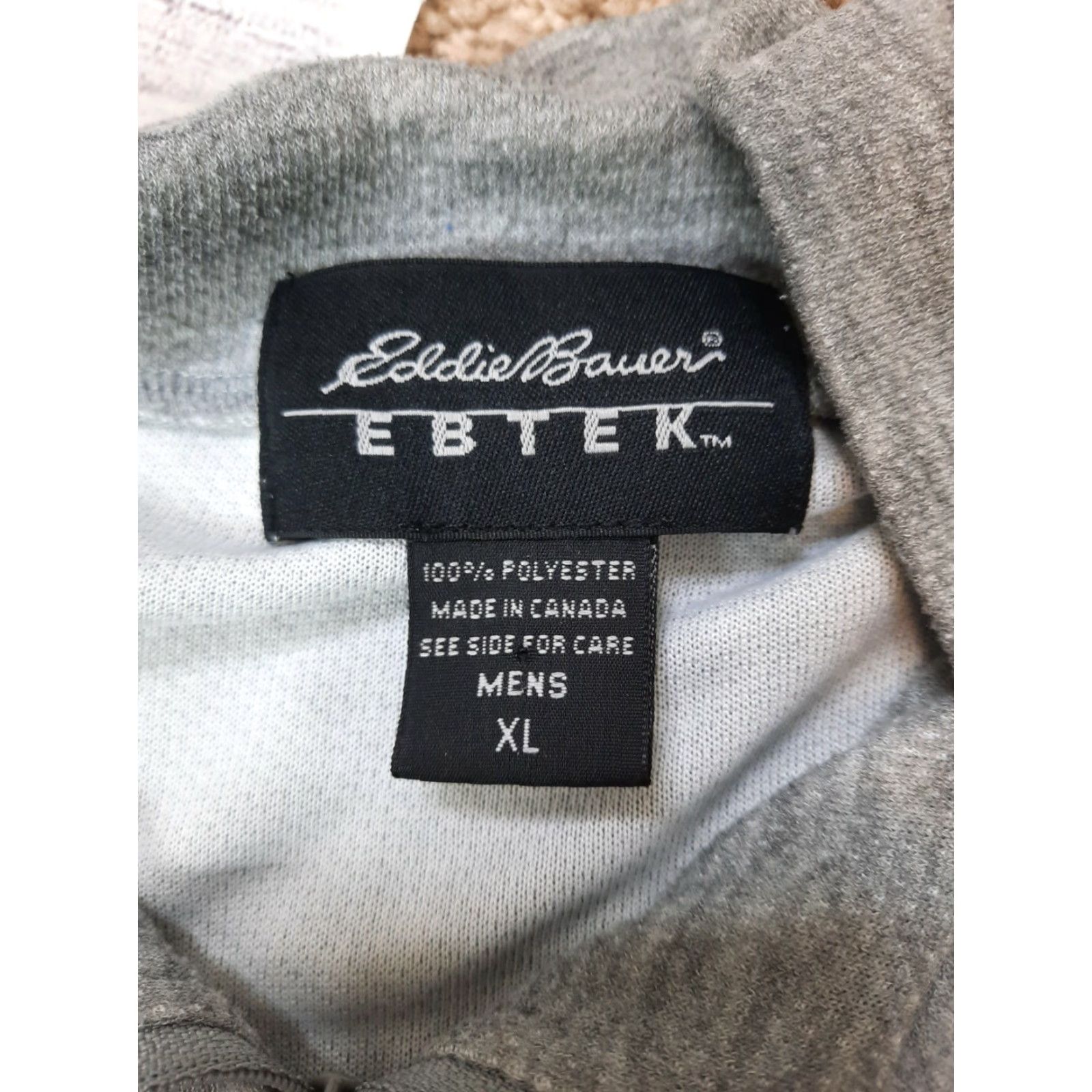 Eddie Bauer Eddie Bauer EBTECH 1/4 Zip Fleece Sweatshirt XL Mens Heather Gray Mock Sweatshirt Size US XL / EU 56 / 4 - 2 Thumbnail