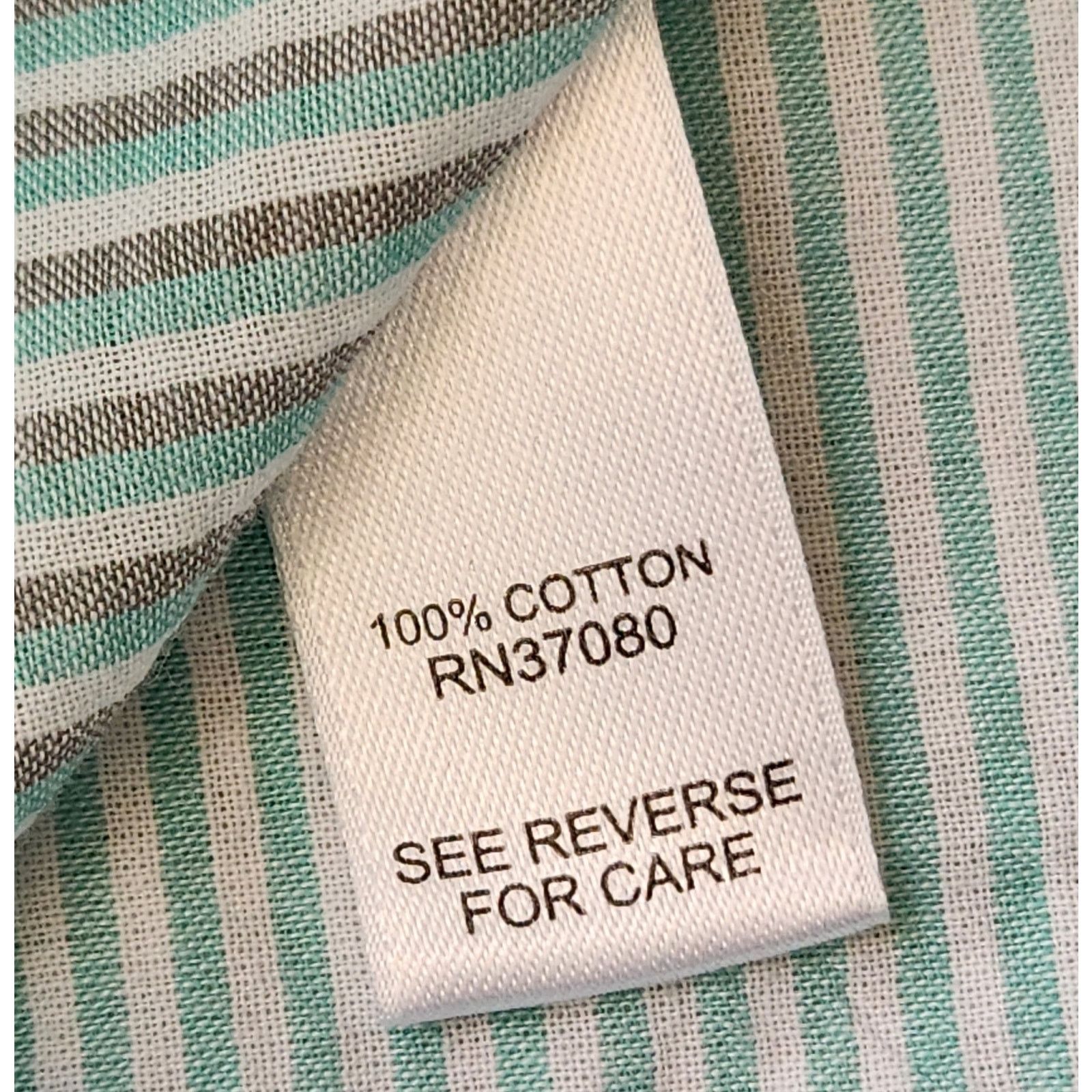 Other Cato Teal Gray Striped Button Up Top XL Collard Lightweight Size XL / US 12-14 / IT 48-50 - 5 Thumbnail