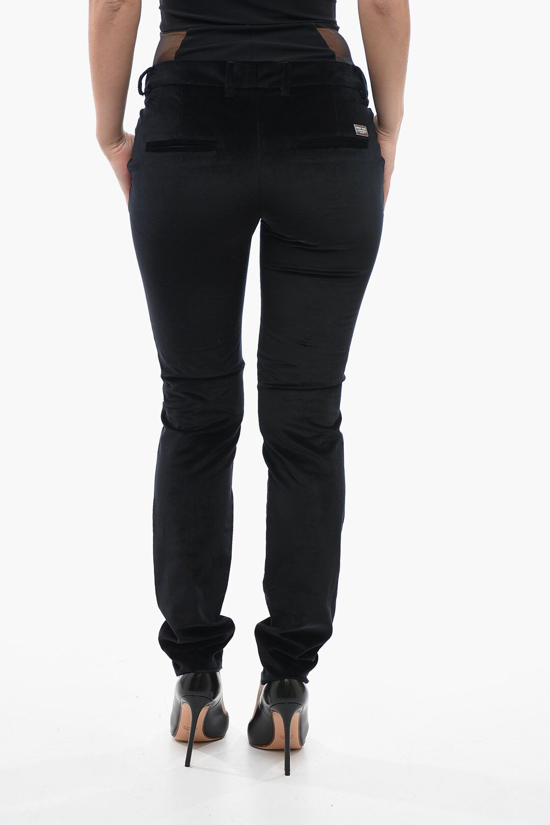 Philipp Plein og1mm0824 Long Trouser in Black Size 28" / US 6 / IT 42 - 2 Thumbnail