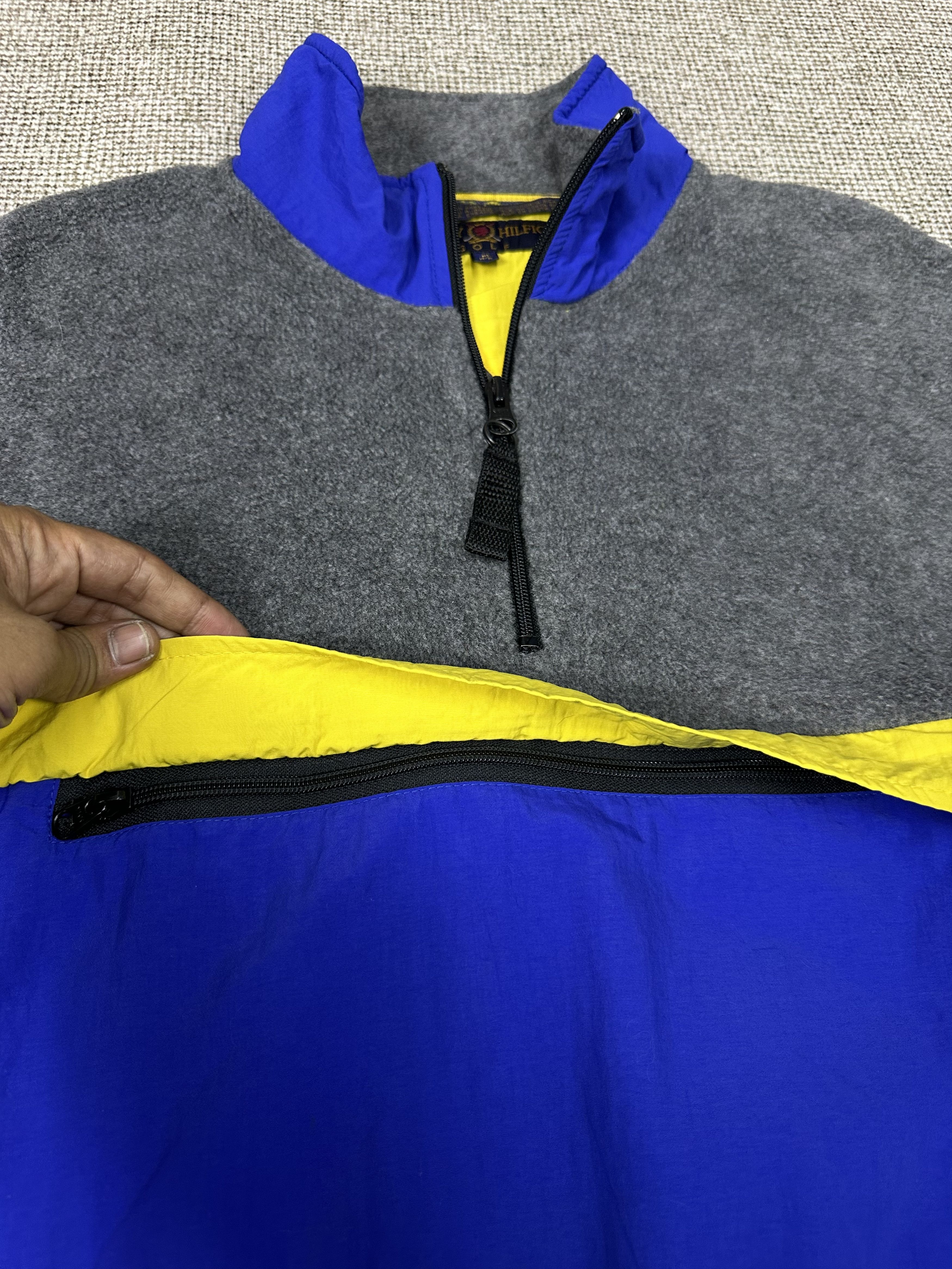 Tommy Hilfiger Tommy Hilfiger Golf Polartec Colorblock Zip Tech Fleece Z373 Size US M / EU 48-50 / 2 - 7 Thumbnail