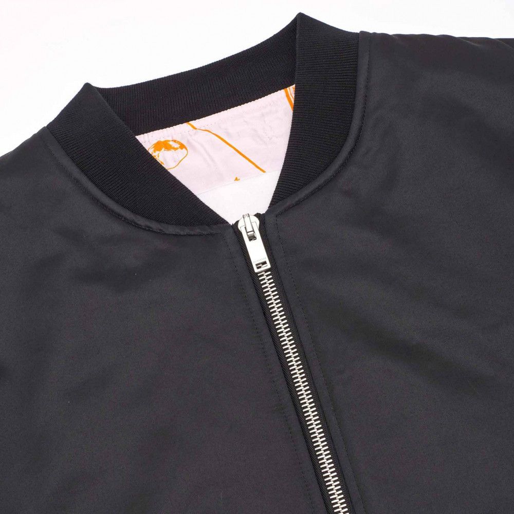 Jil Sander o1w1db10825 Oversized Bomber Jacket in Pitch Black Size US L / EU 52-54 / 3 - 6 Thumbnail