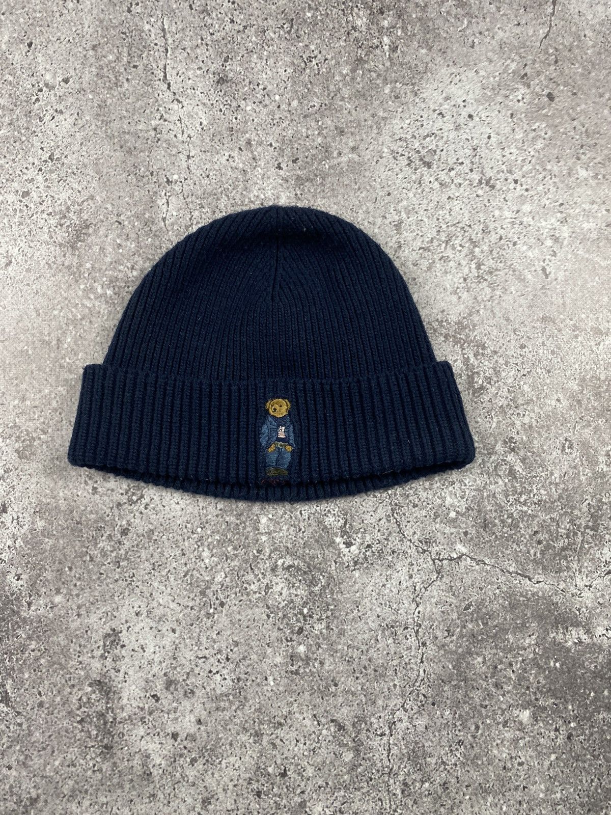 Polo Ralph Lauren Polo Ralph Lauren Polo Bear Beanie Black Hat RL Knit Wool Size ONE SIZE - 2 Thumbnail