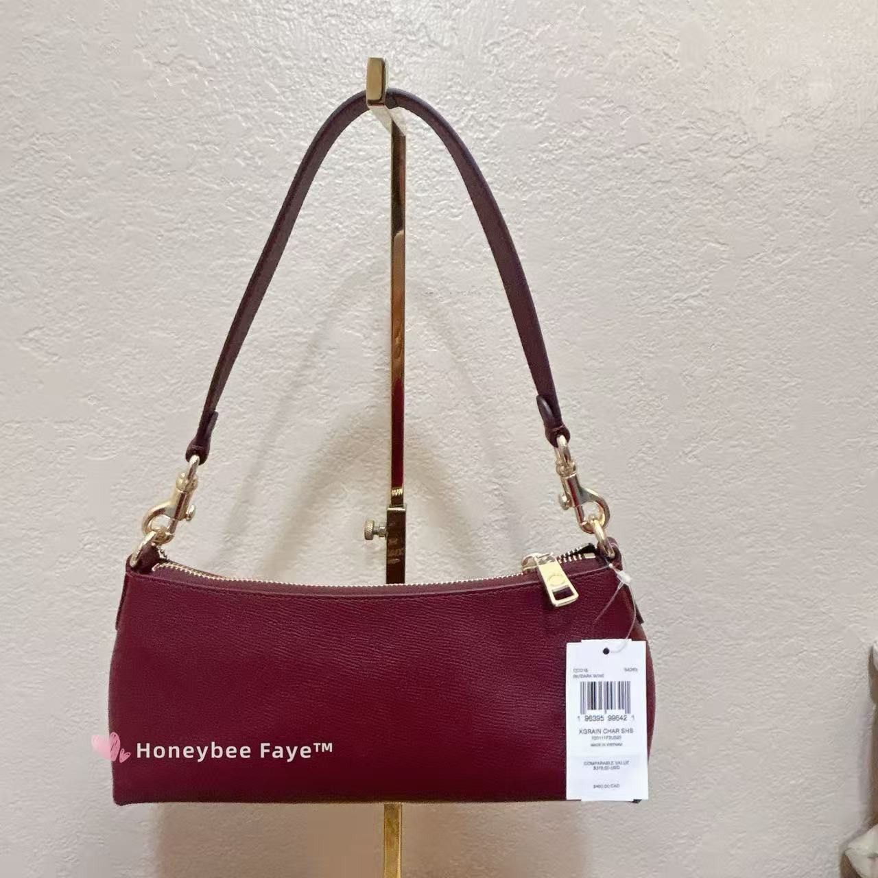 Coach Charlotte Shoulder Bag CCO18 Dark Wine Size ONE SIZE - 5 Thumbnail