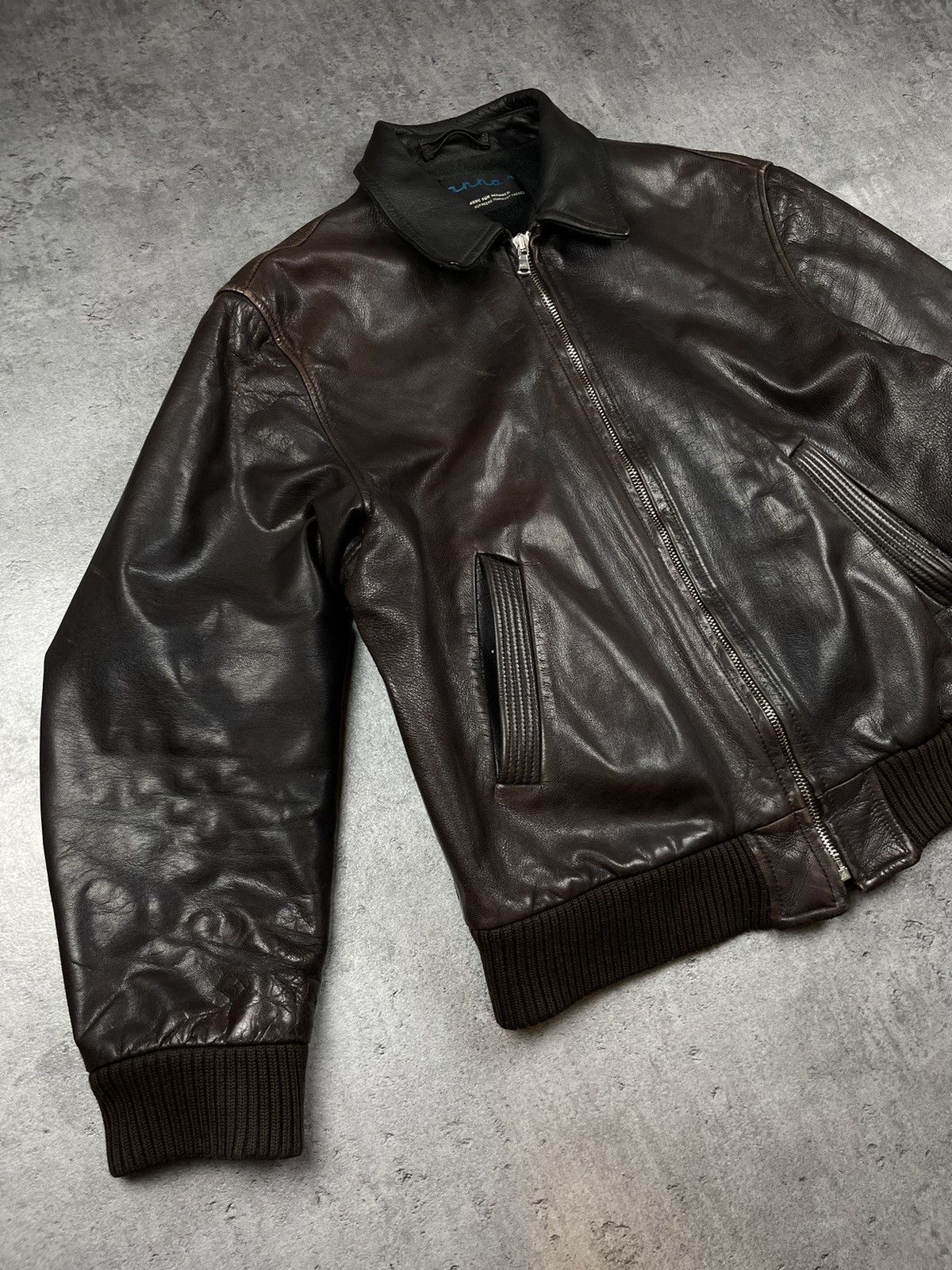 Designer × Japanese Brand Leather jacket vintage retro boxy black affliction 90s 00s Size US M / EU 48-50 / 2 - 2 Thumbnail