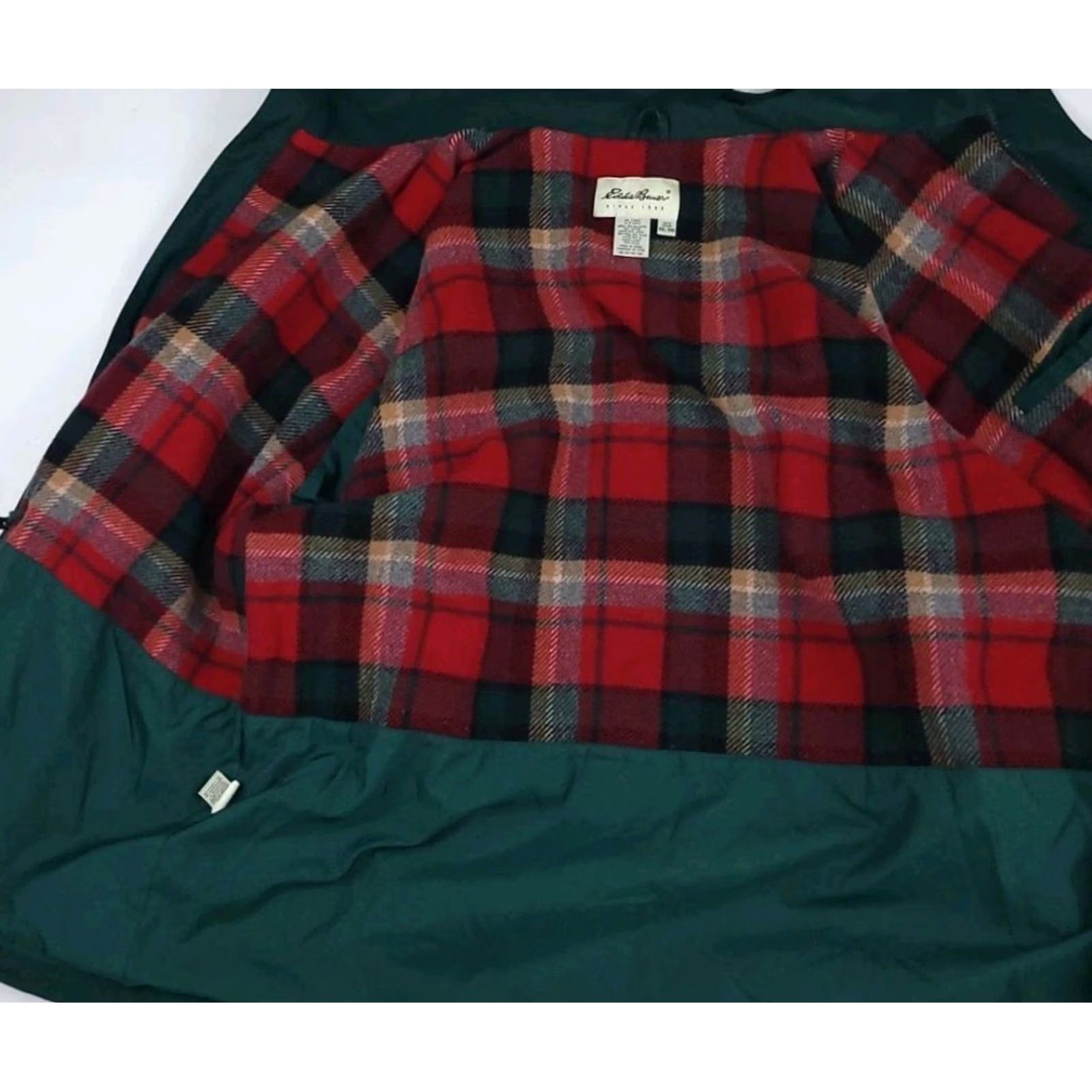 Eddie Bauer VINTAGE Eddie Bauer Wool Lined Parka Field Jacket 90s Plaid Green 2XL Mens Jacket Size US XXL / EU 58 / 5 - 3 Thumbnail