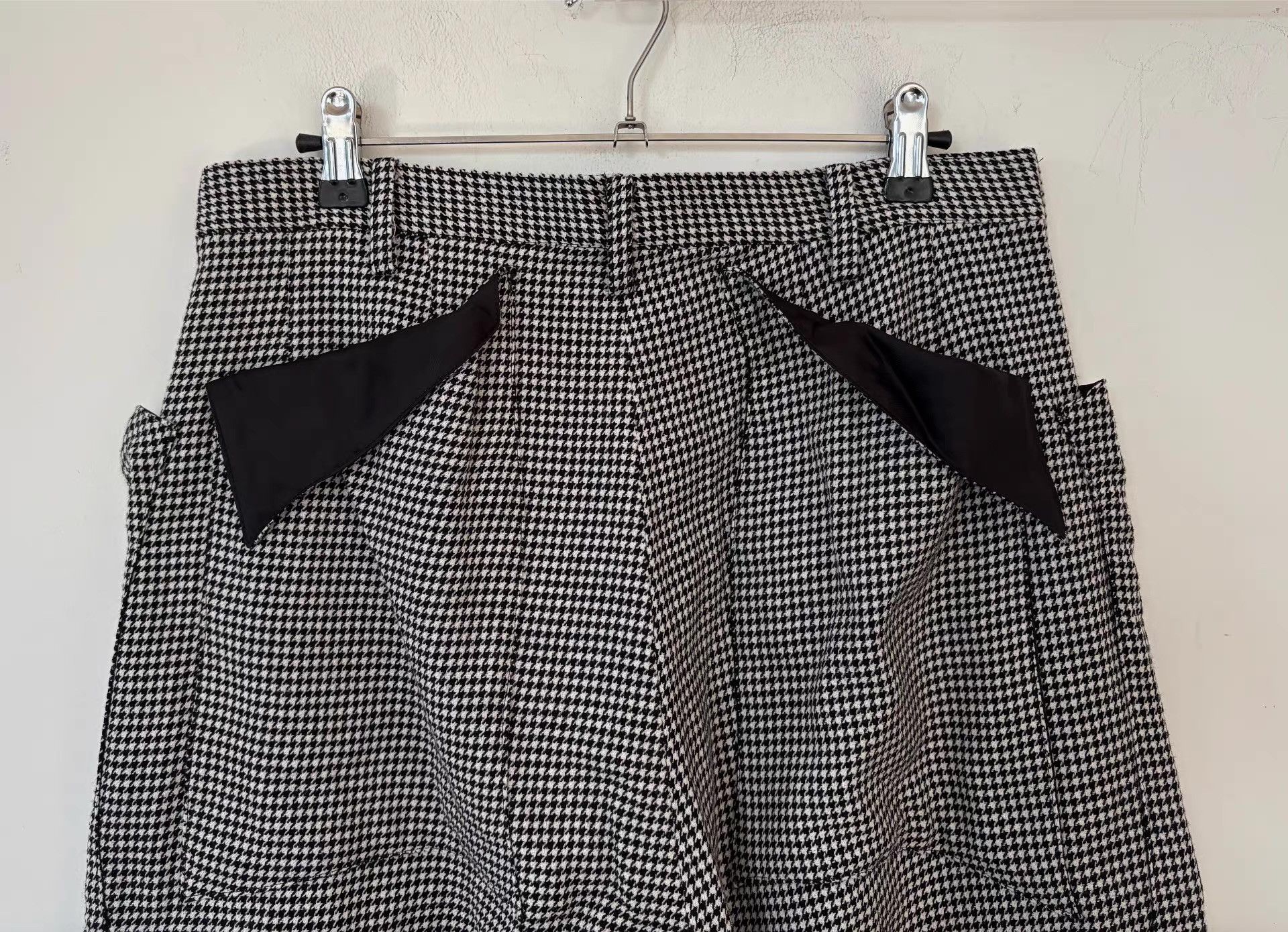 Sulvam Sulvam Men's Houndstooth Wool Pants Ｑ21 Size US 34 / EU 50 - 3 Thumbnail
