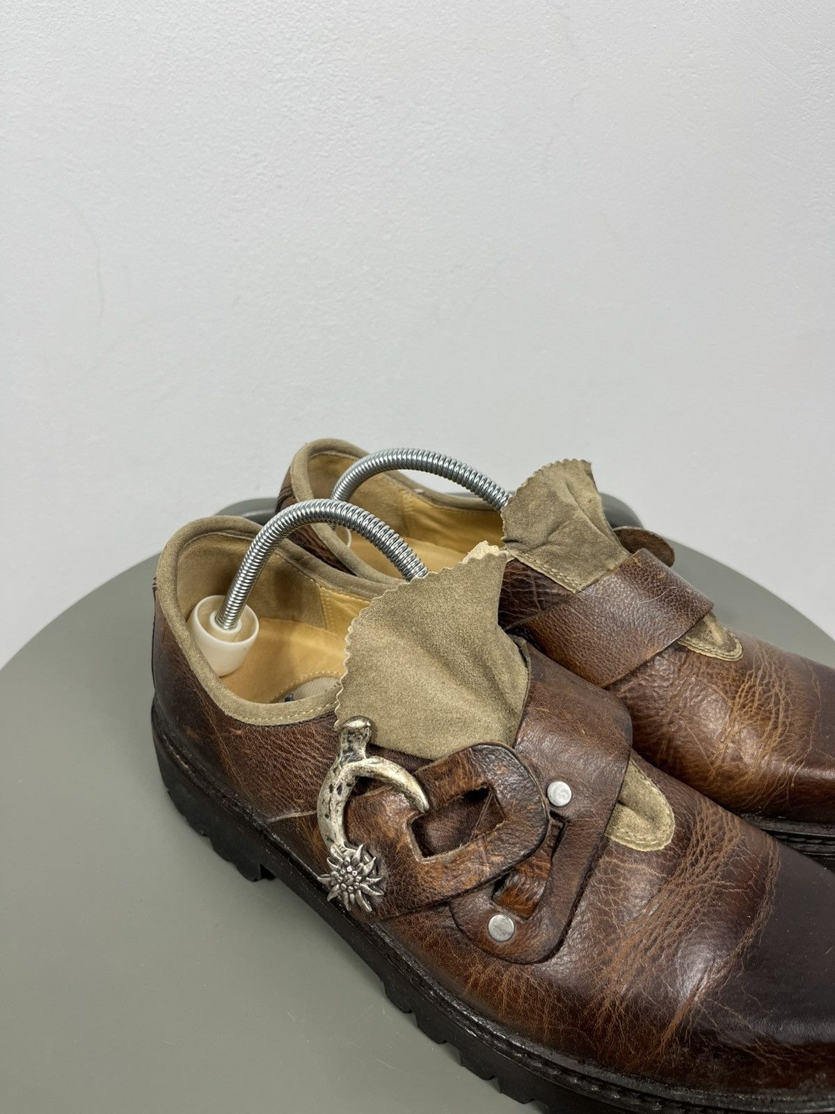 Other Brown Leather Buckle Traditional Shoes EU 39 Size US 8 / IT 38 - 2 Thumbnail