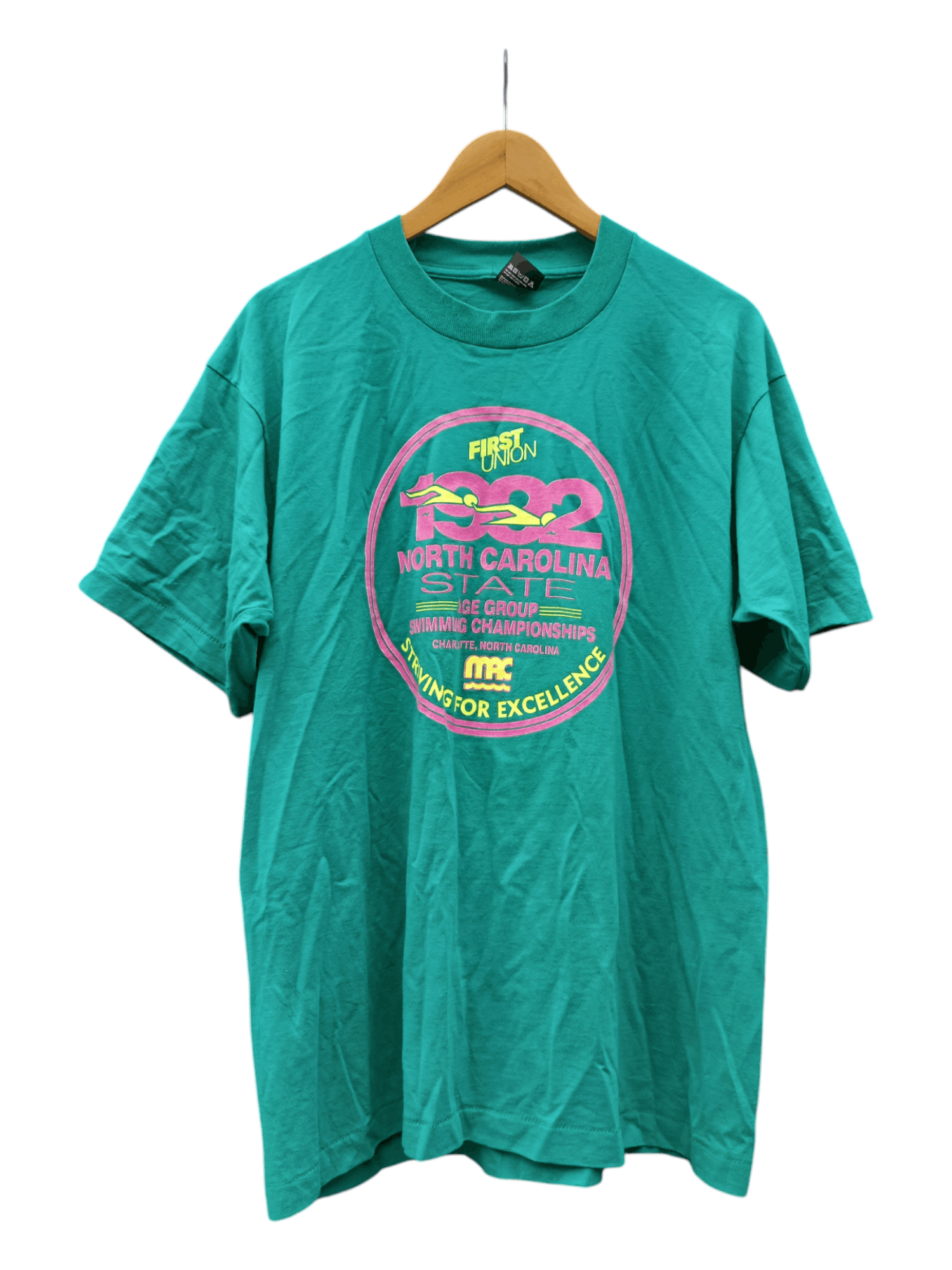 Vintage Vintage 1992 Screen Stars First Union T-Shirt Size US XL / EU 56 / 4 - 1 Thumbnail