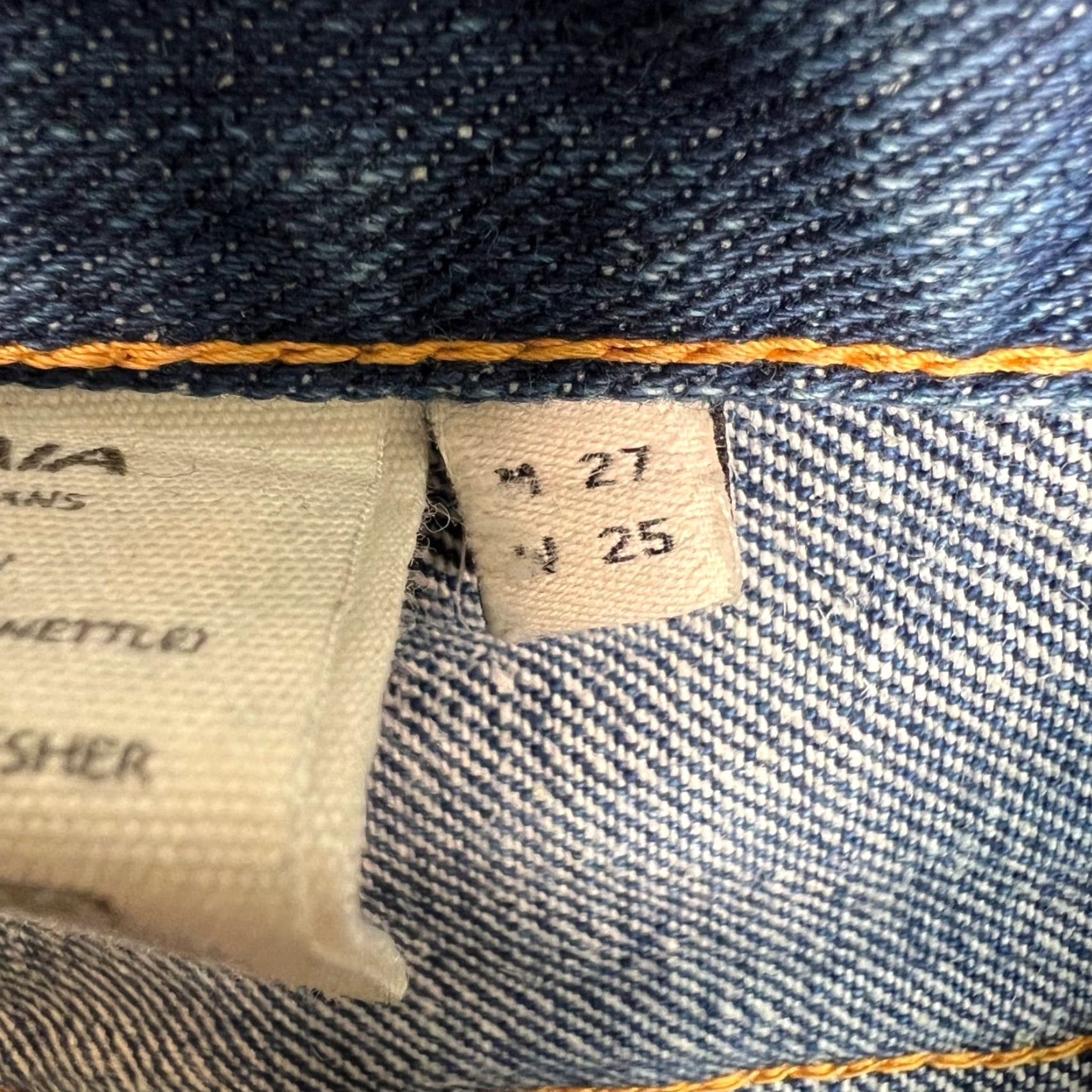 Pangaia Pangaia Womens Jeans 25 Straight Denim Organic Cotton Nettle Blue 5-Pocket Inseam 30 Adult Womens Womens Jeans Shape: Straight Size 42" / US 20 - 4 Thumbnail
