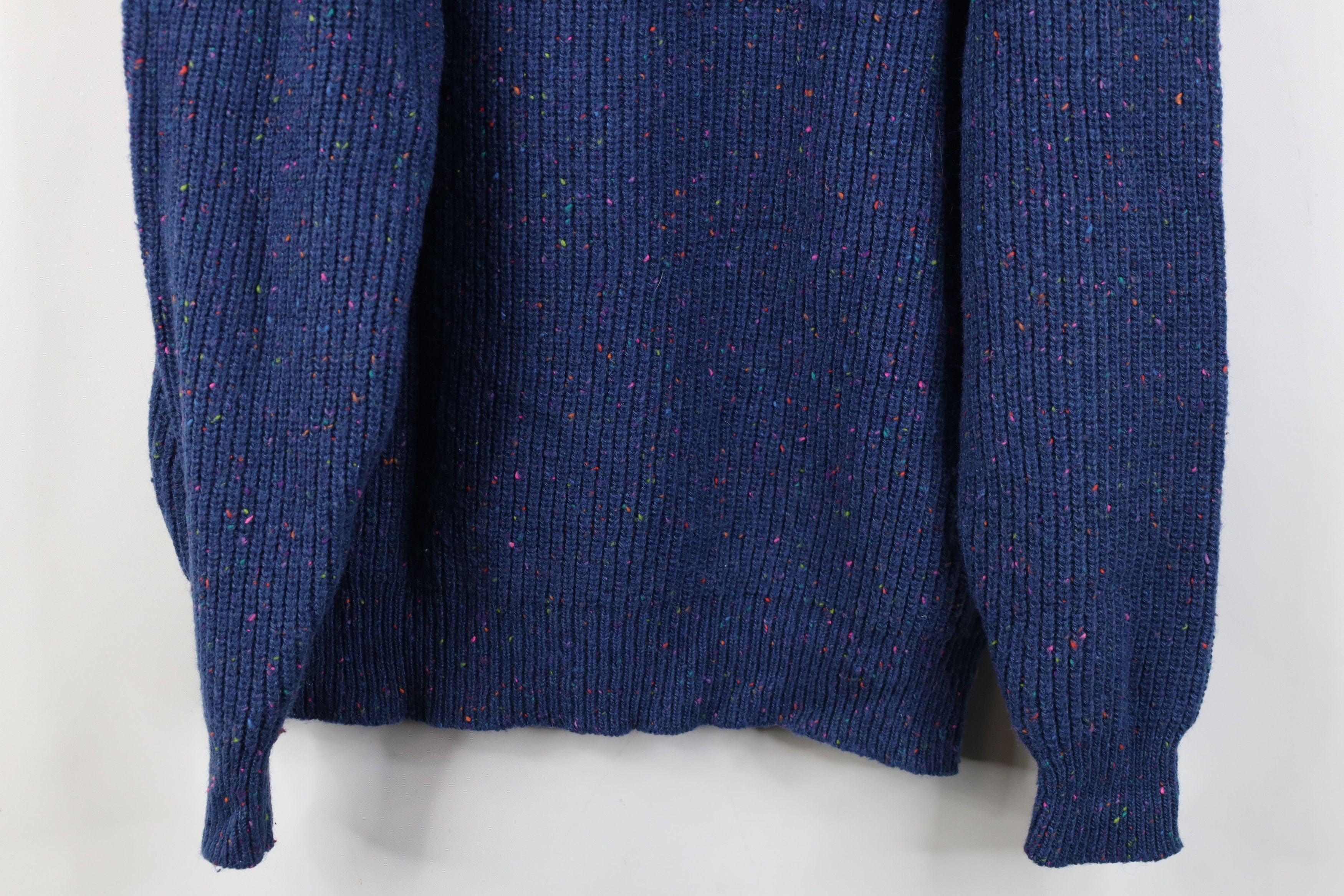 Vintage Vintage 90s Streetwear Wool Blend Ribbed Knit Henley Sweater Size US XL / EU 56 / 4 - 10 Thumbnail