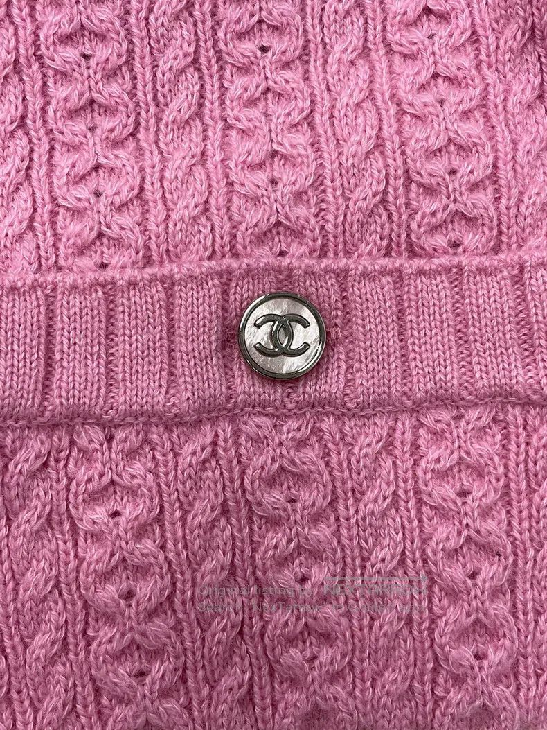 Chanel Chanel Pink striped hanging neck knit Size XS / US 0-2 / IT 36-38 - 2 Thumbnail