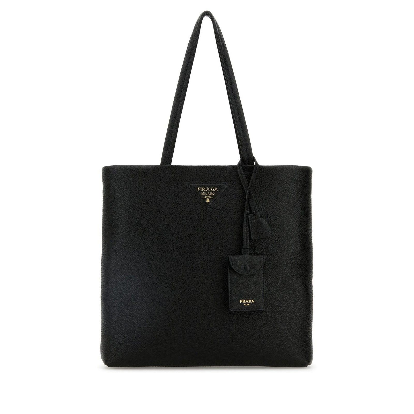 Prada PRADA Black Leather Shopper Tote Bag New & Authentic Size ONE SIZE - 1 Thumbnail