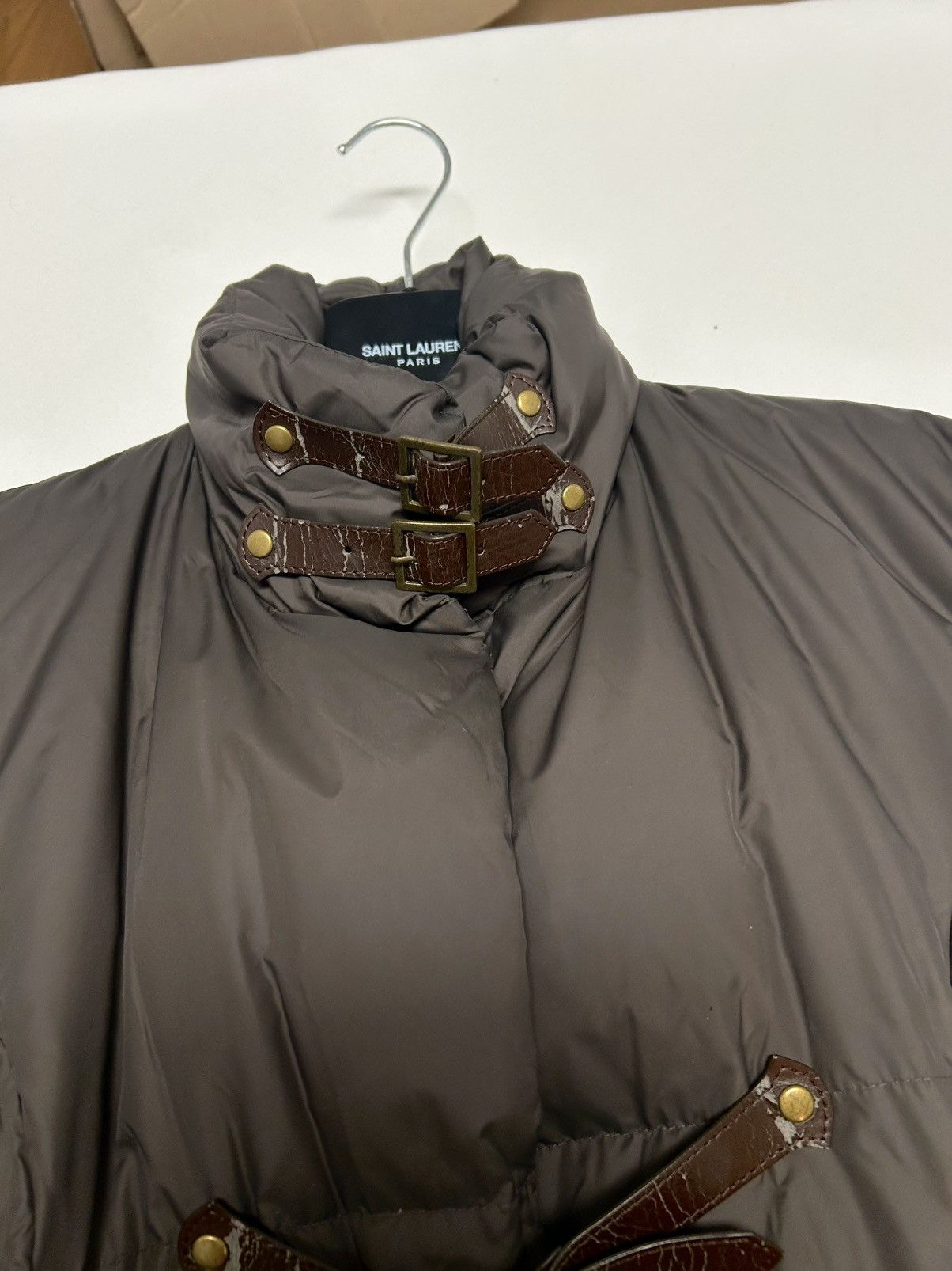 Jean Paul Gaultier FW2003 Leather Strap Goose Down Coat Size US S / EU 44-46 / 1 - 7 Thumbnail