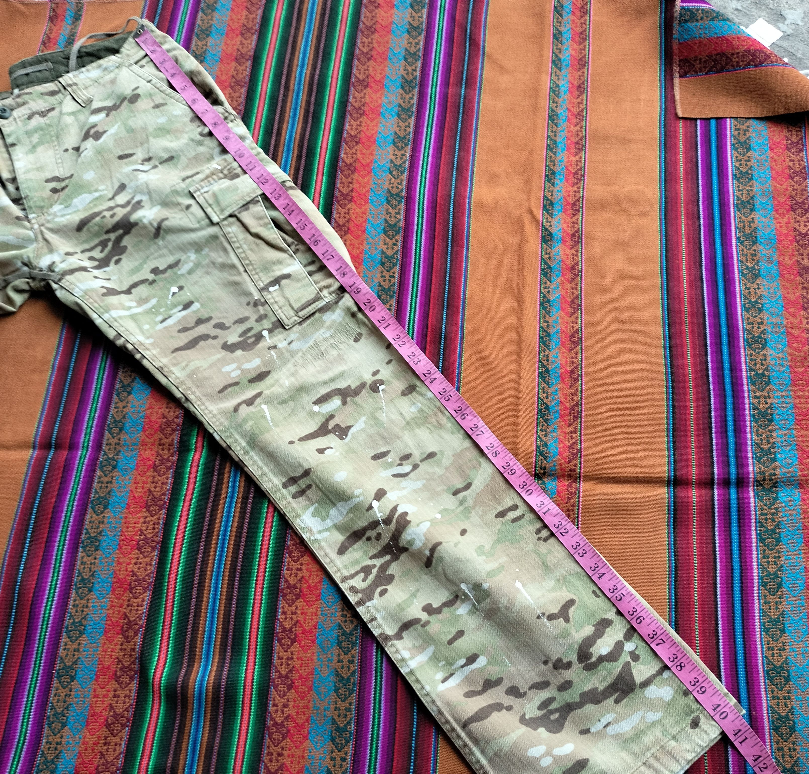 Buzz Rickson's splash paint stitching digital camou cargo pants Size US 34 / EU 50 - 22 Thumbnail